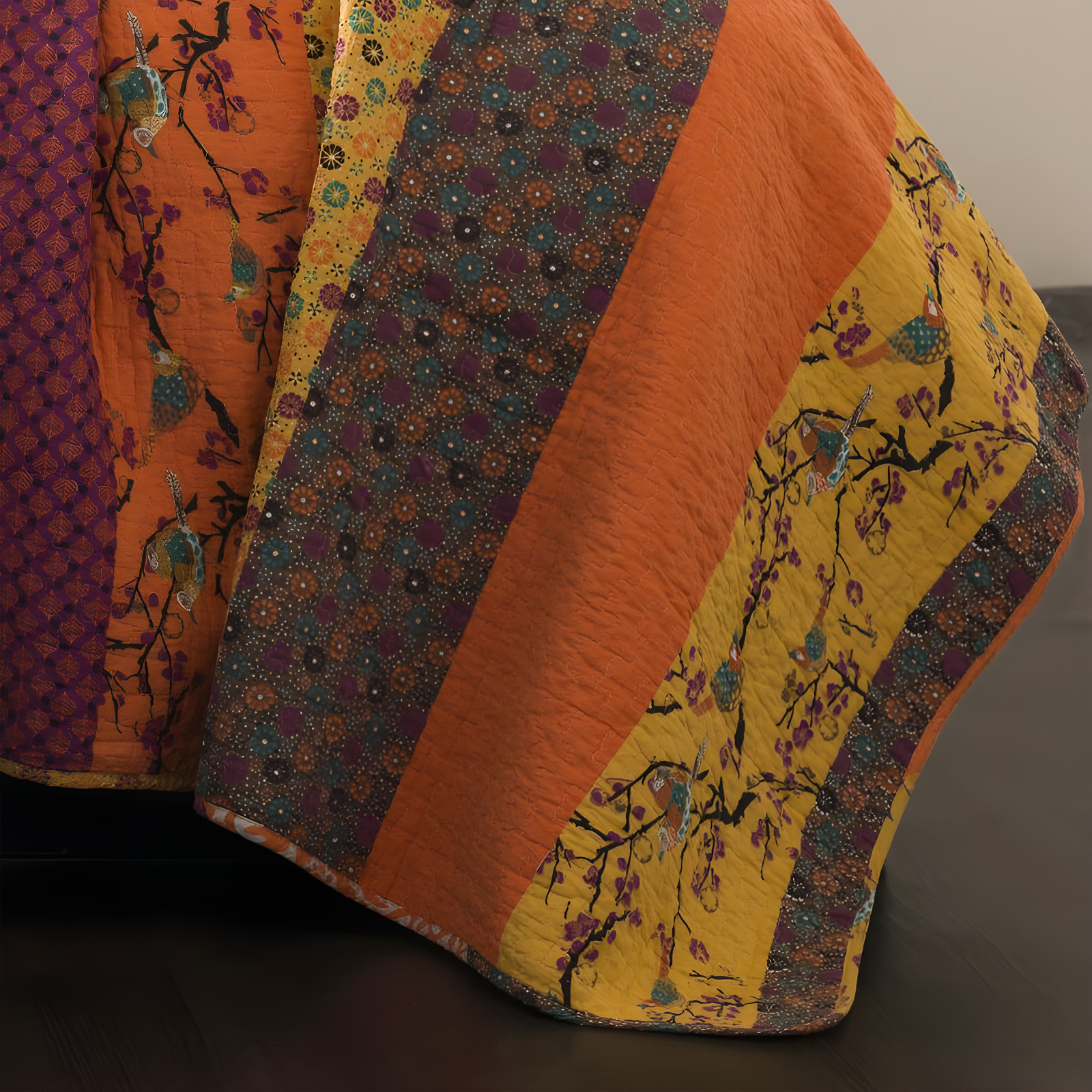 Royal Empire Cotton Reversible 3 Piece Quilt Set