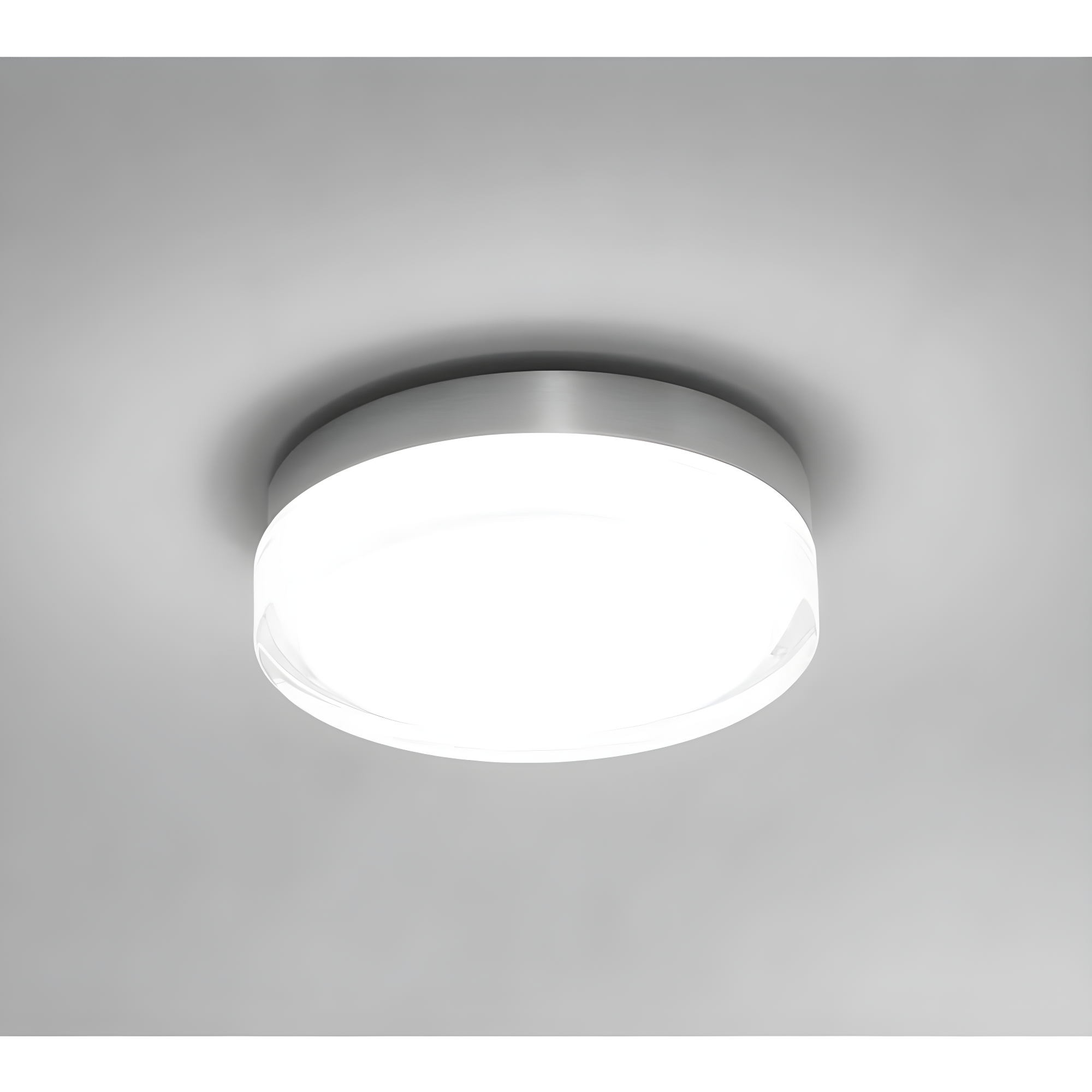 Dot 15" Stainless Steel LED Flush Mount Light