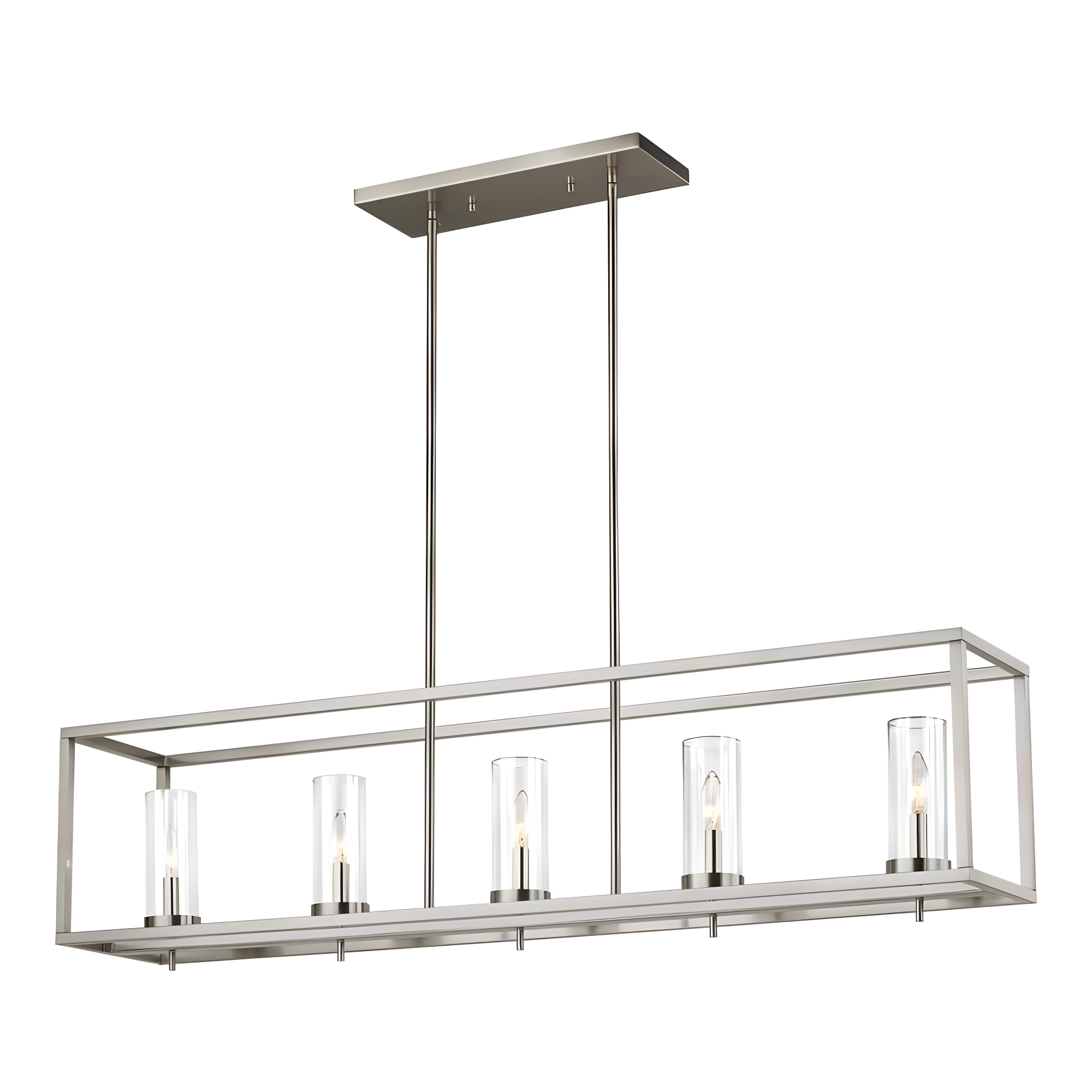 Sea Gull Lighting Generation 4490303EN3-962 Transitional Three Light Wall/Bath from Seagull-Zire Collection in Pewter, Silver Finish, Brushed Nickel