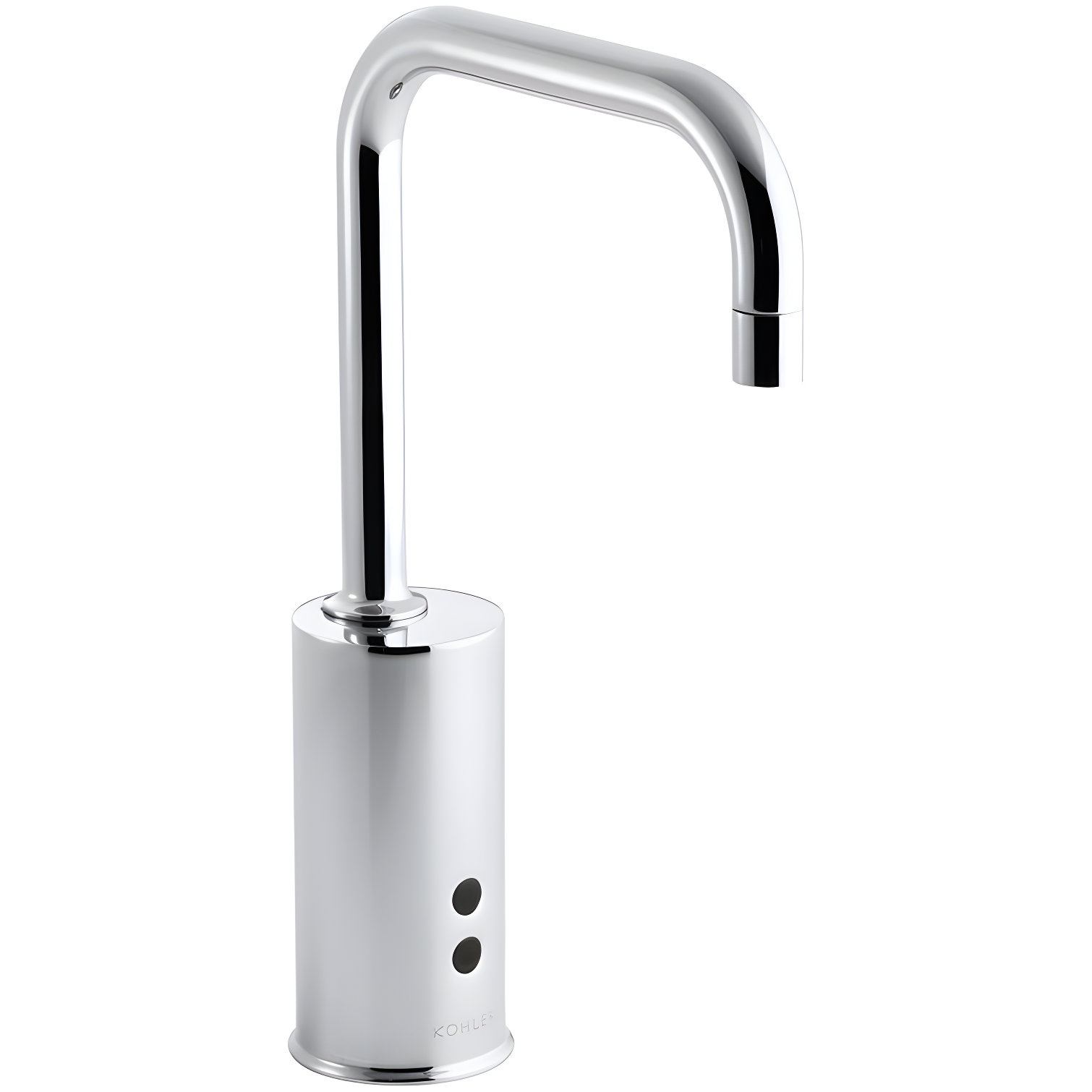 Gooseneck Single-Hole Touchless Hybrid Energy Cell-Powered Commercial Faucet with Insight Technology
