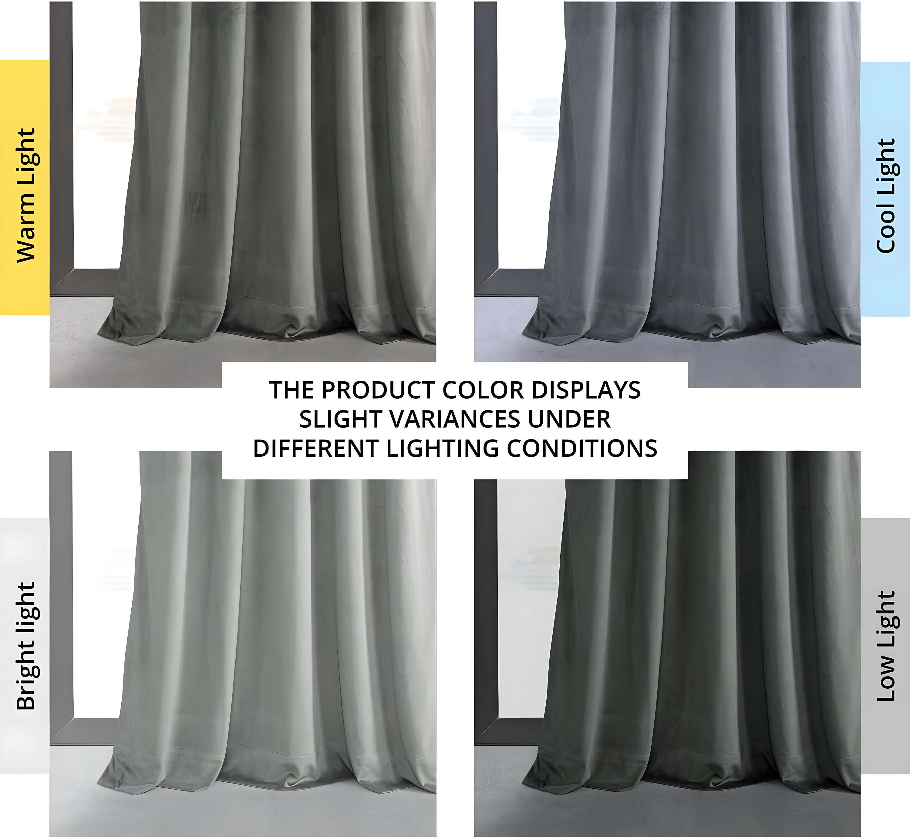 HPD Half Price Drapes Velvet Blackout Curtains/Drapes - 96 Inches Long 1 Panel Blackout Curtain Signature Pleated for Living Room & Bedroom - 25W X 96L, Silver Grey
