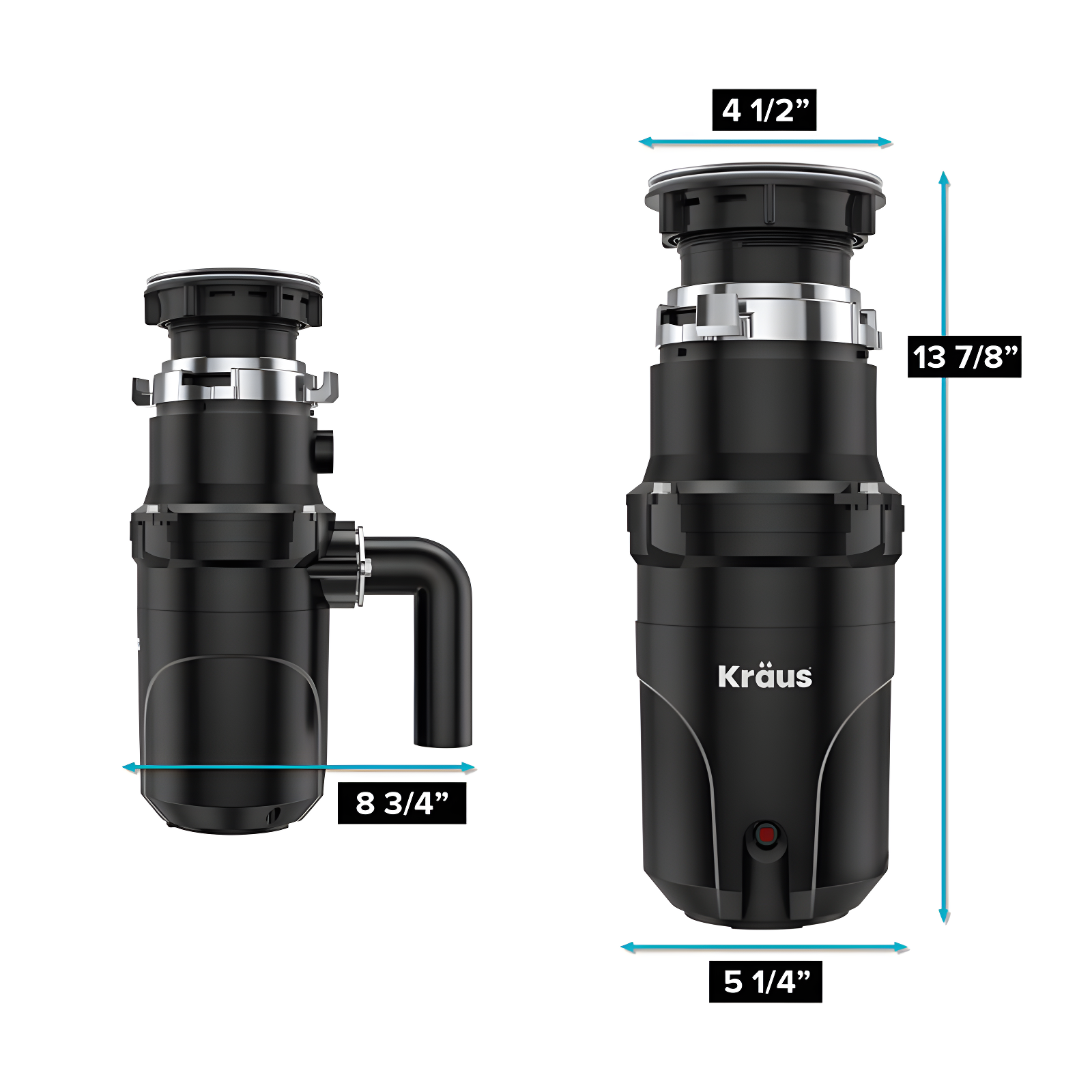 Kraus WasteGuard 1/2 HP Continuous Garbage Disposal