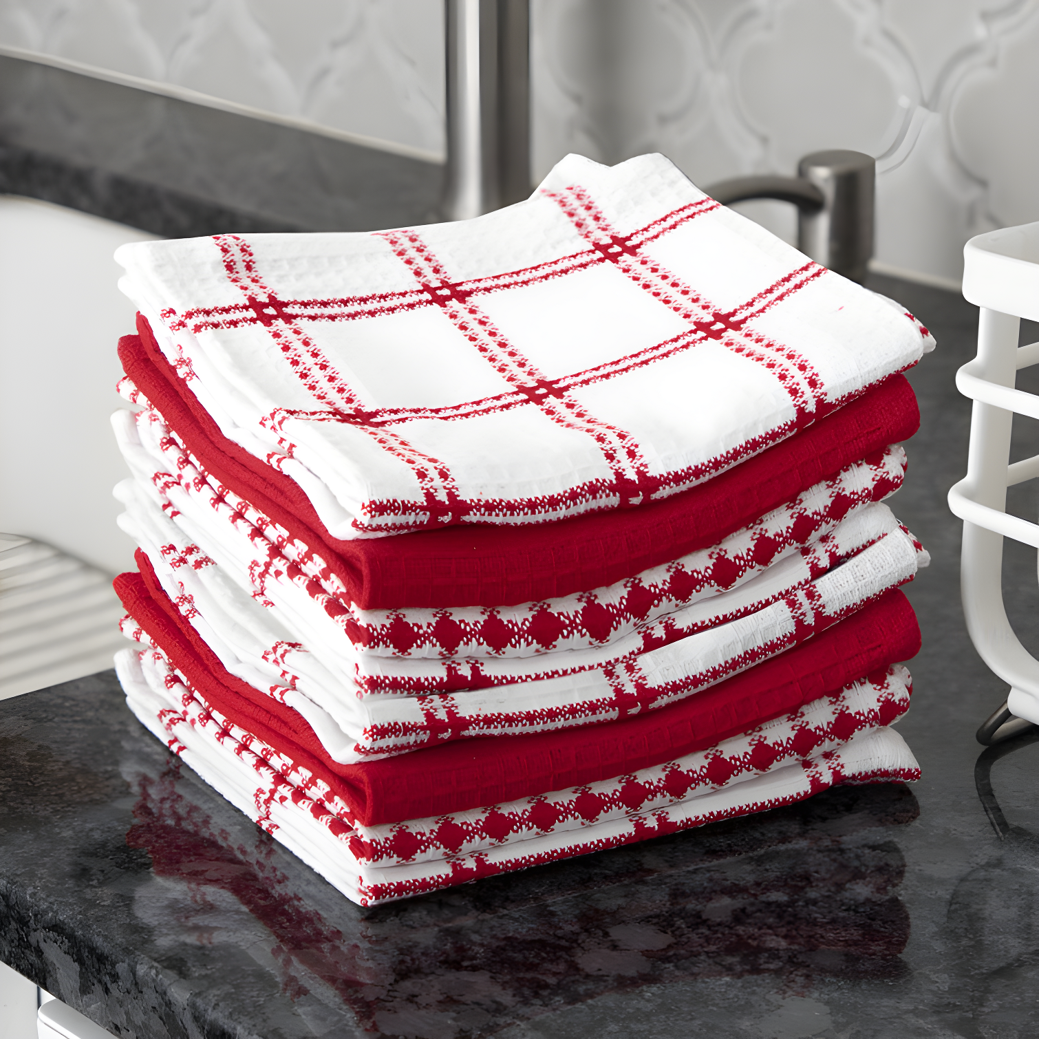 T-fal Flat Waffle Kitchen Dishcloth Set