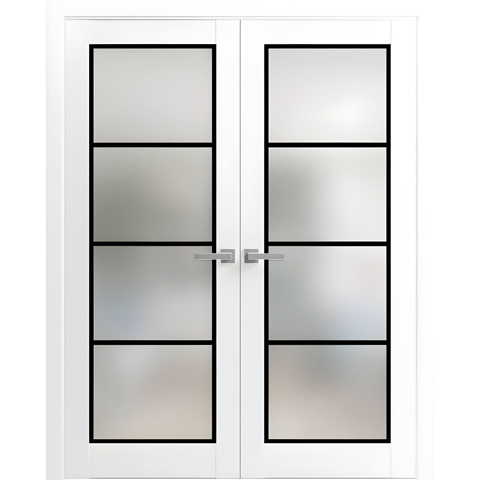 SARTODOORS 2132 Solid + Manufactured Wood Paneled French Doors