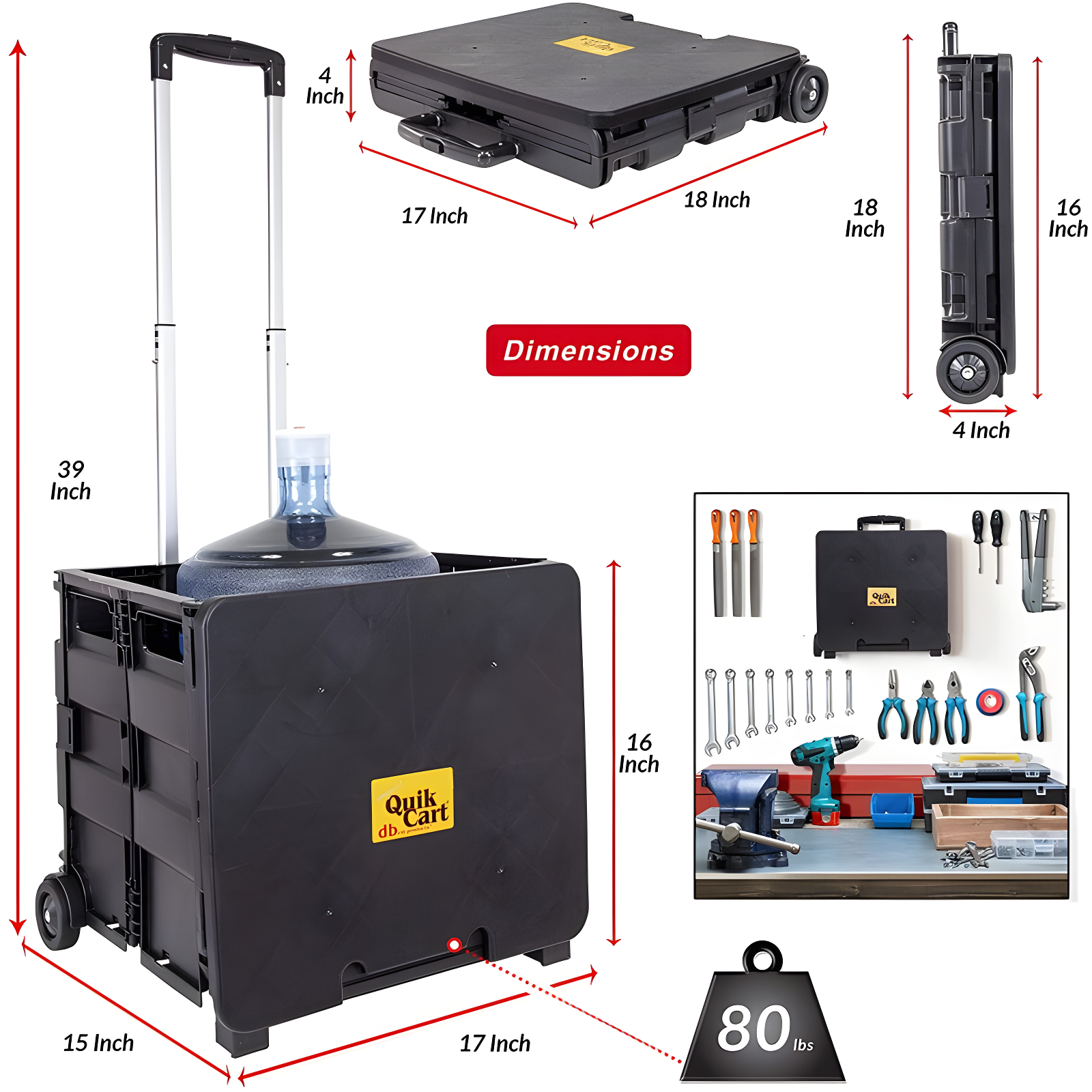 dbest products Quick Cart with Lid