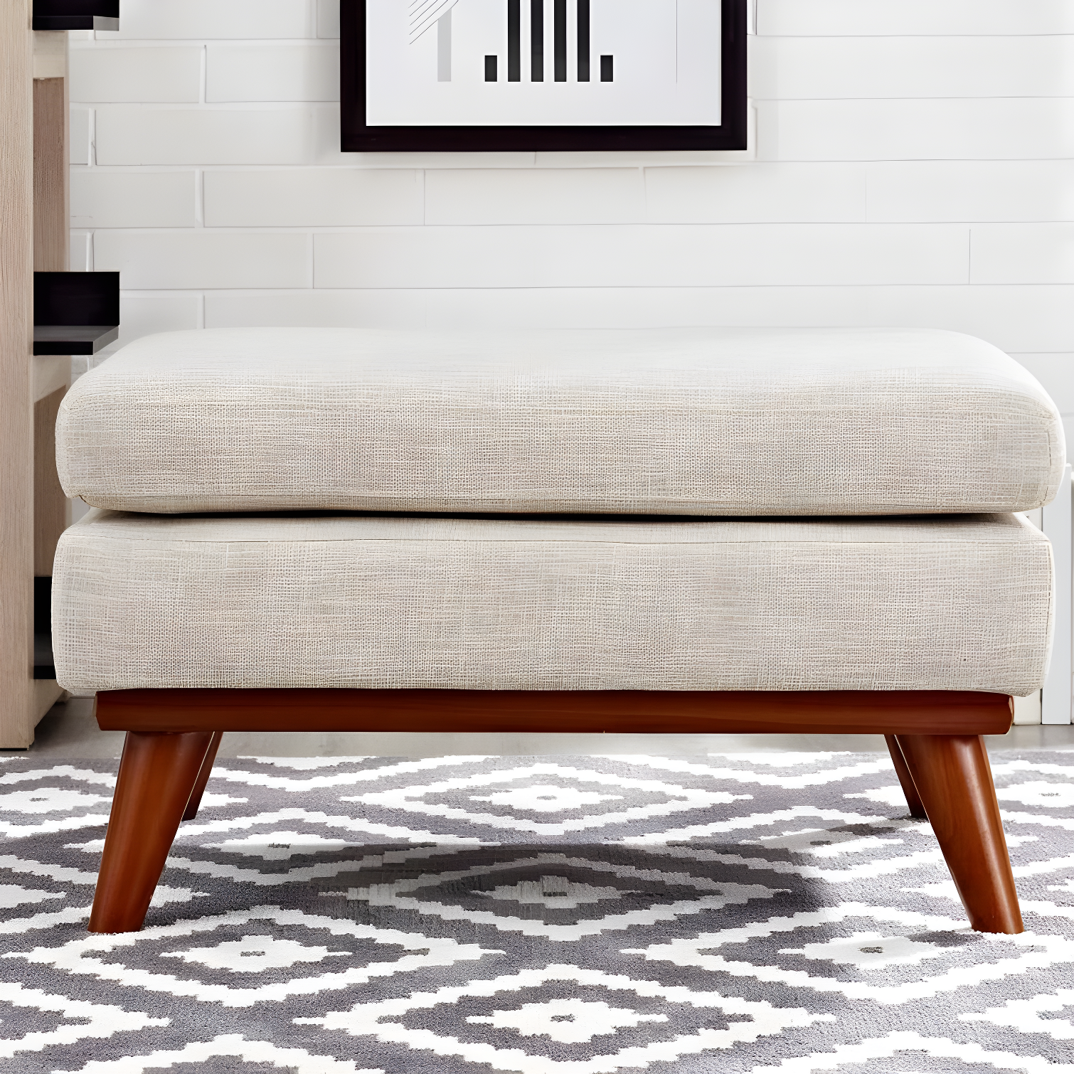Modway Engage Upholstered Fabric Ottoman