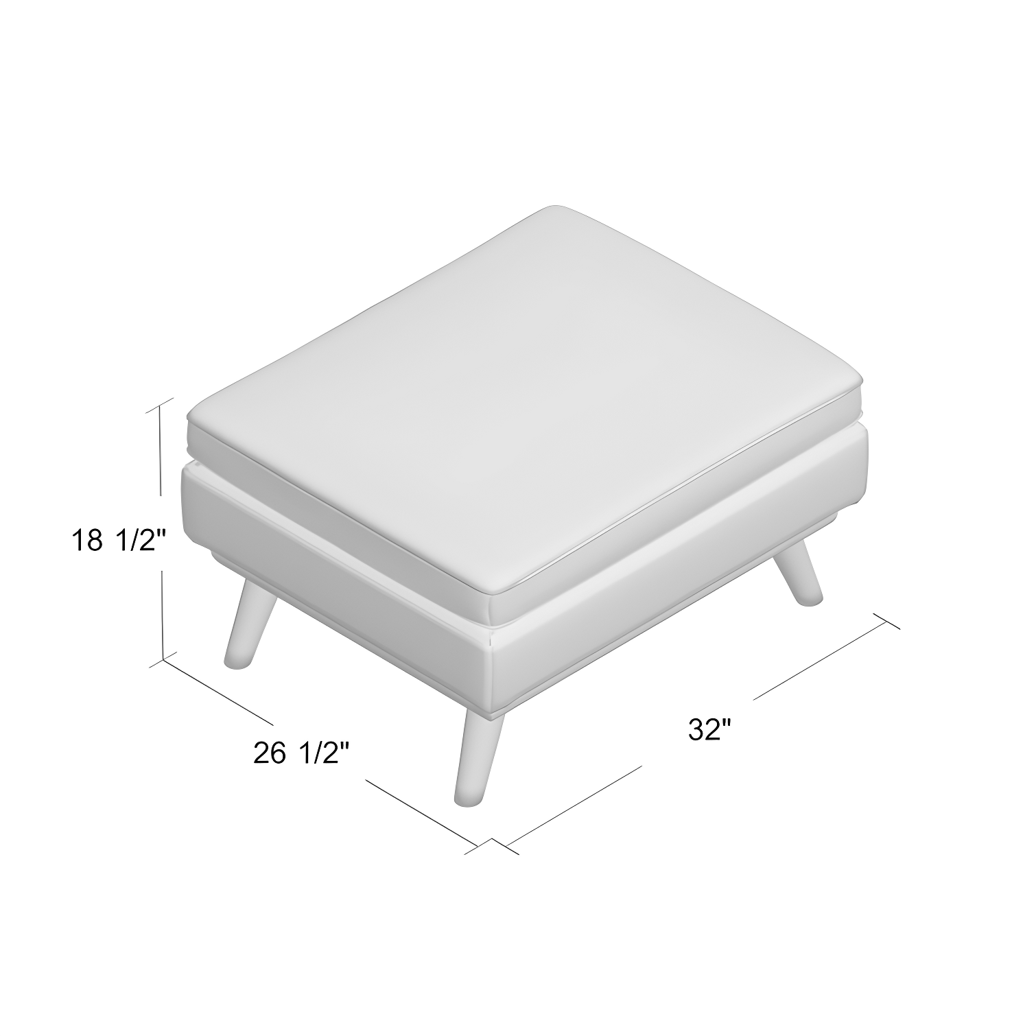 Modway Engage Upholstered Fabric Ottoman