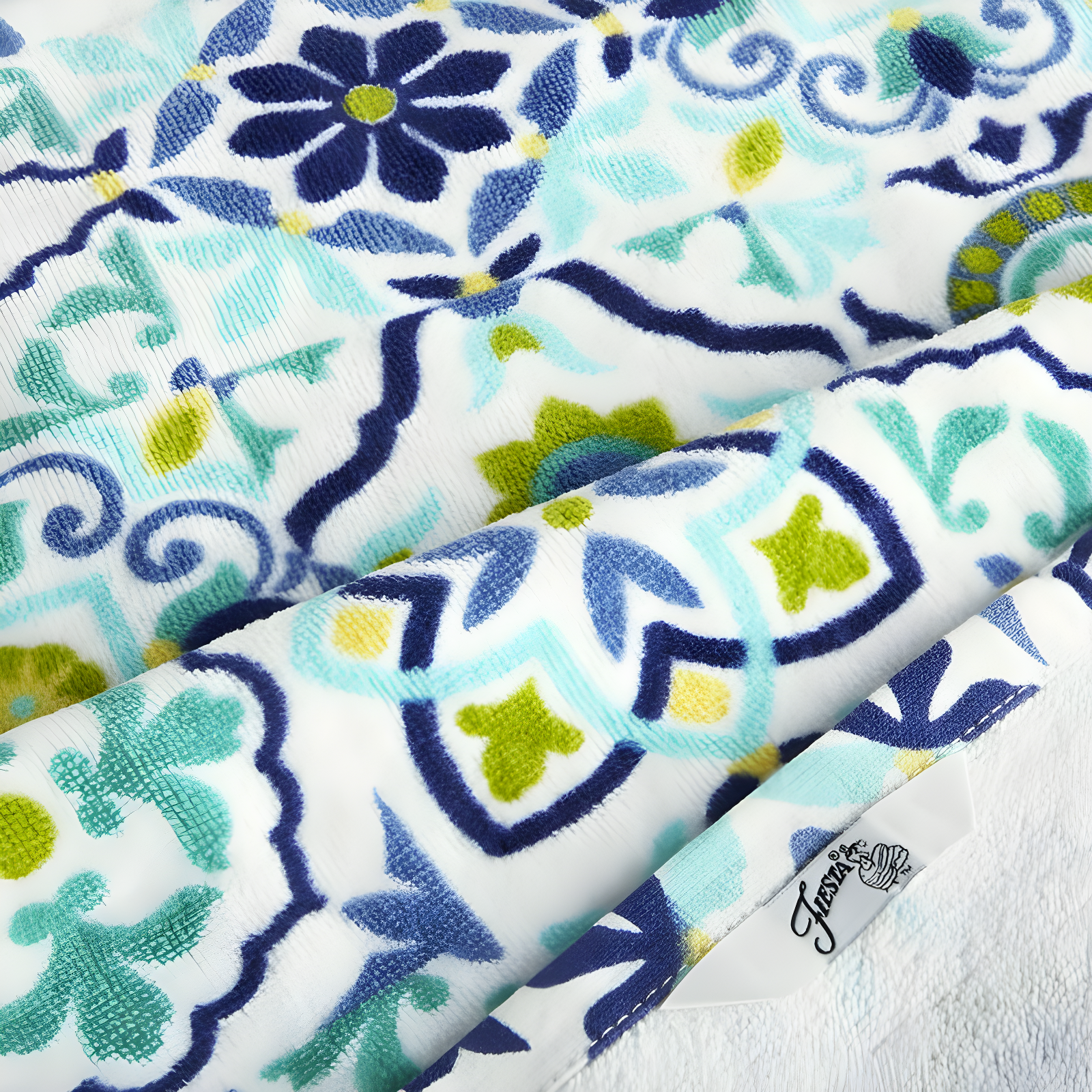 Fiesta Fiesta Worn Tiles Kitchen Towels Set (Set of 2)