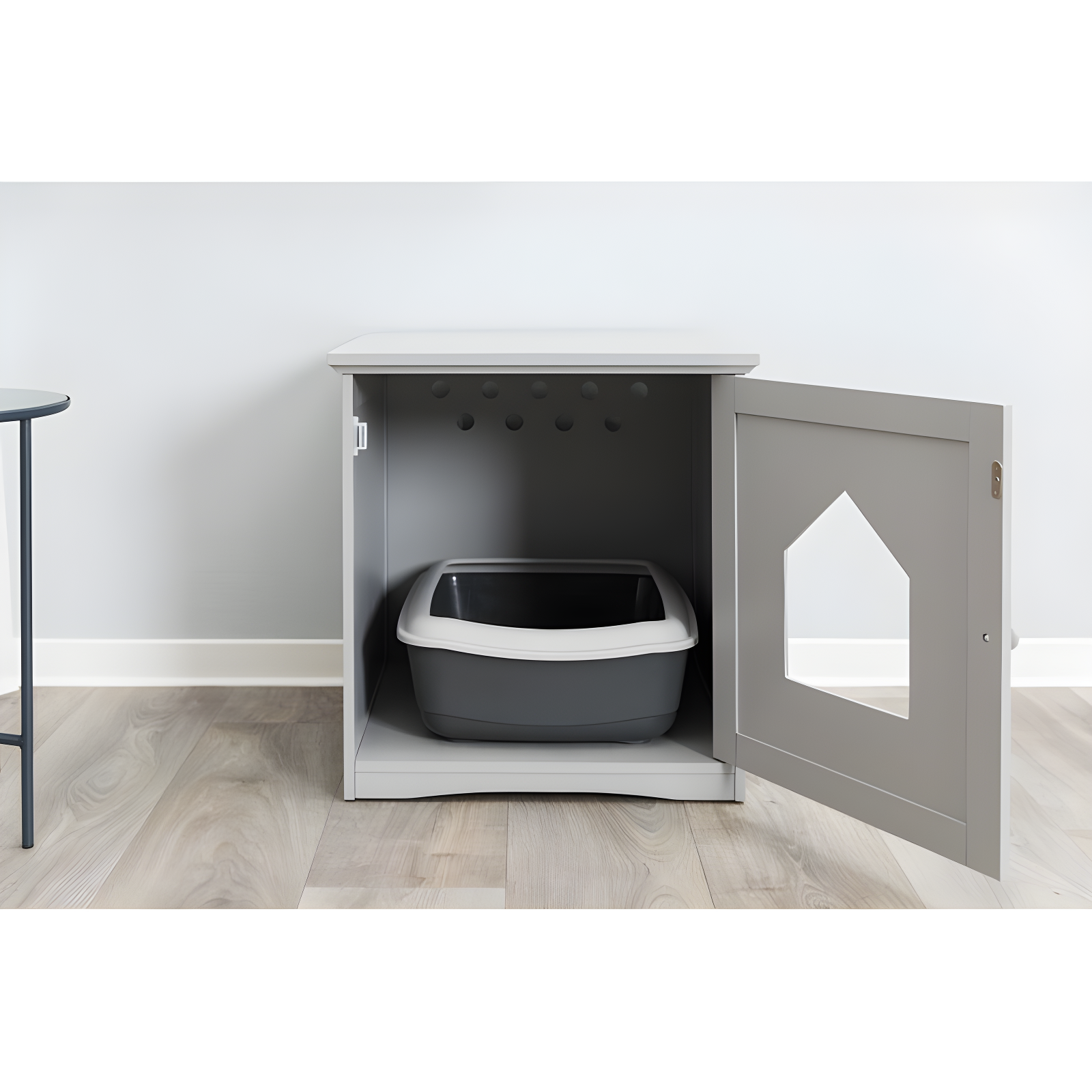 TRIXIE Small Cat Litter Box Enclosure Hide Litter Indoor Cat Home Cat Furniture Accent Table