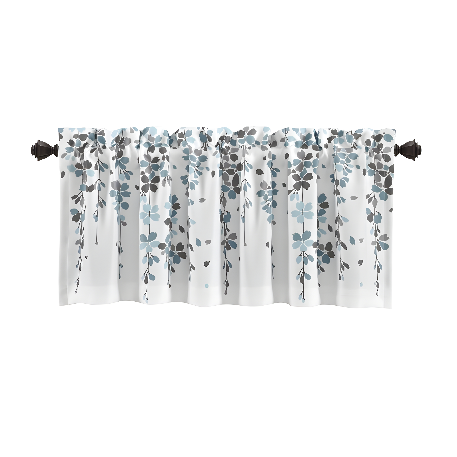 Lush Decor Floral Tailored 52'' W Window Valance
