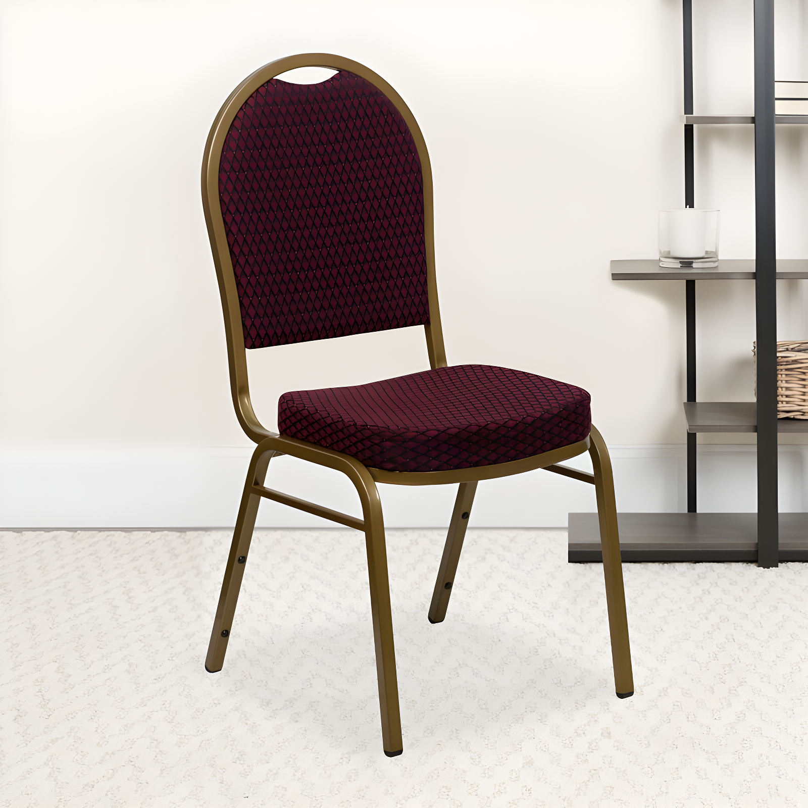 Flash Furniture Ymir Dome Back Stacking Banquet Chair & Reviews | Wayfair