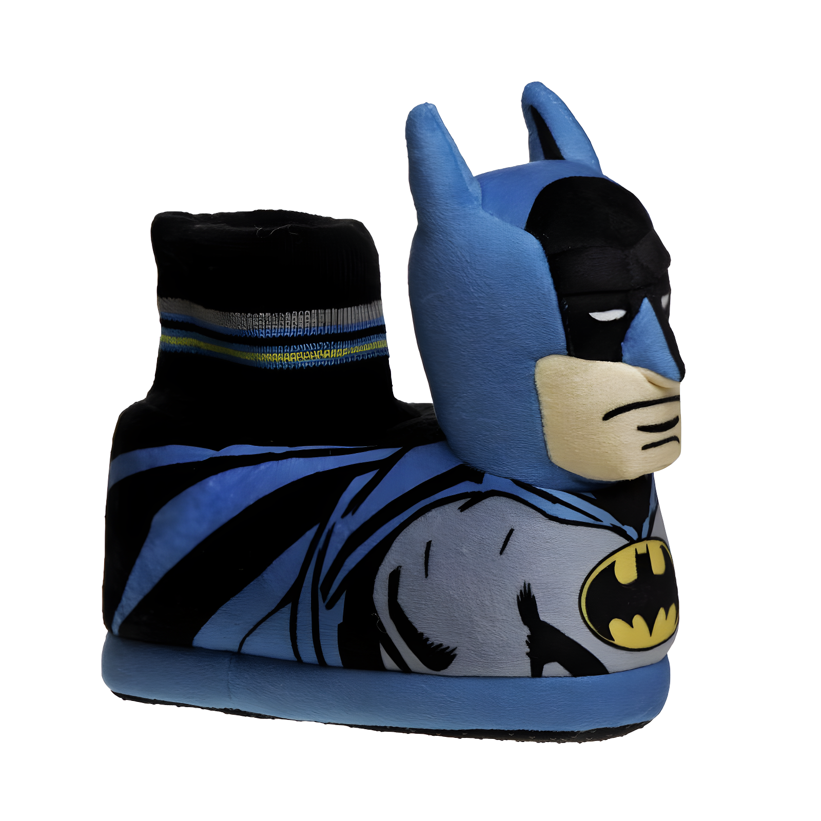 DC Comics Batman Toddler Boys Boys 3D Design Nylex Fabric Slippers - Blue Black, Size: 7-8