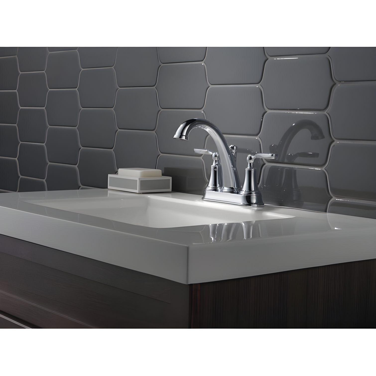 Woodhurst Centerset Bathroom Faucet with Drain Assembly