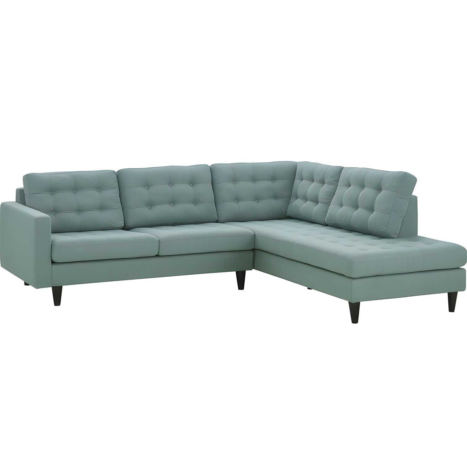 Modway Empress 2 Piece Upholstered Fabric Sectional