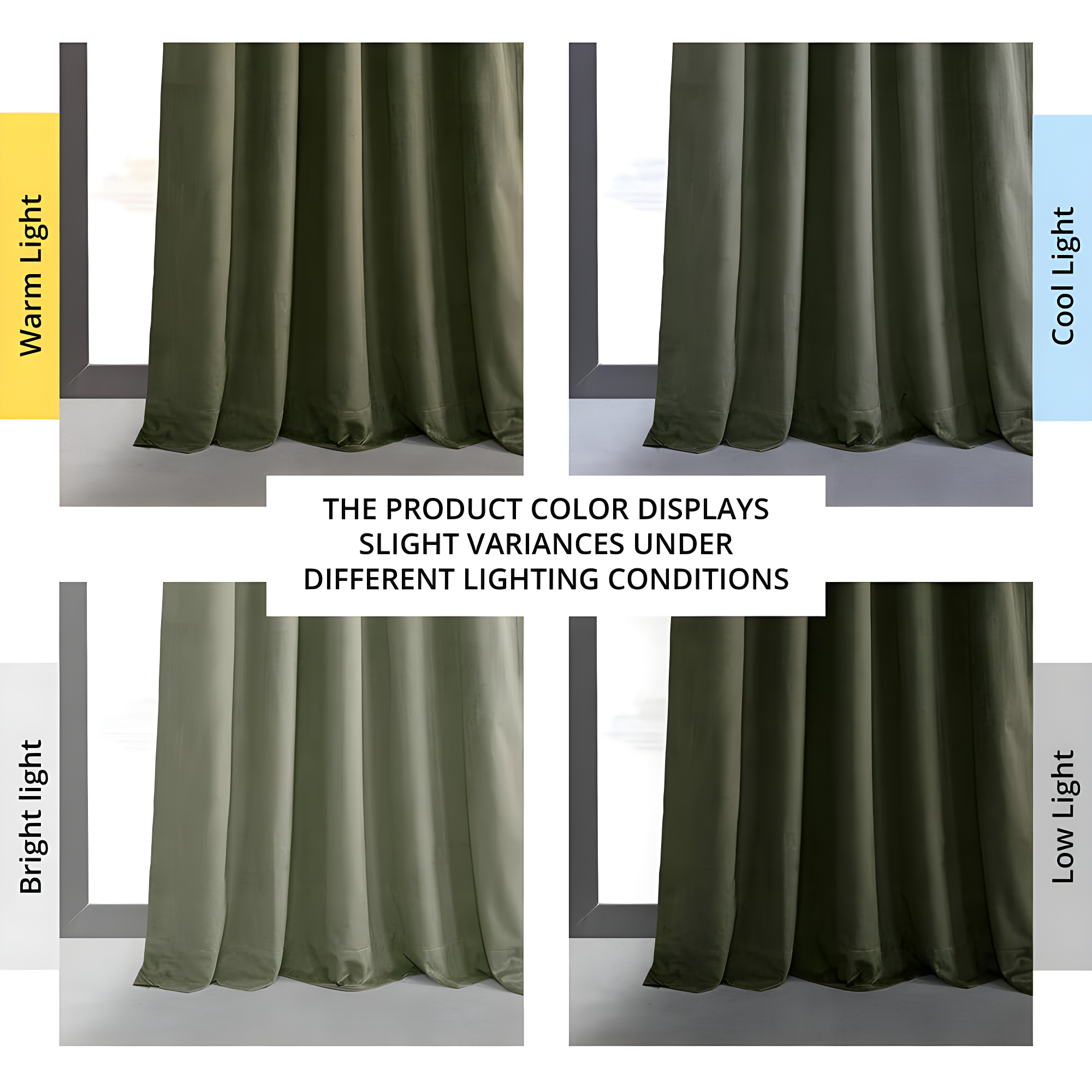 Hunter Green Velvet Blackout Pleated Curtain Panel 25" x 84"