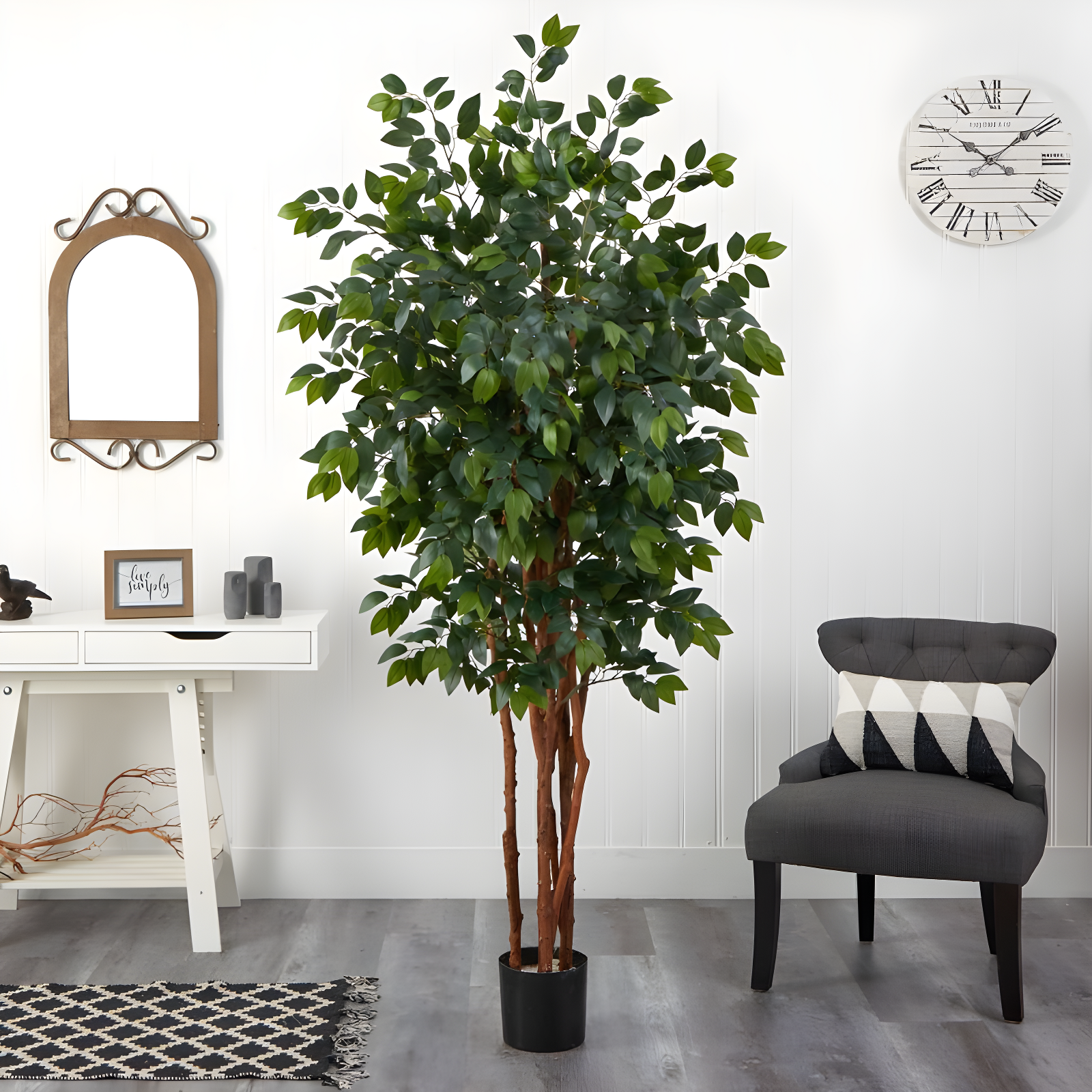Nearly Natural 7-ft Sakaki Artificial Tree