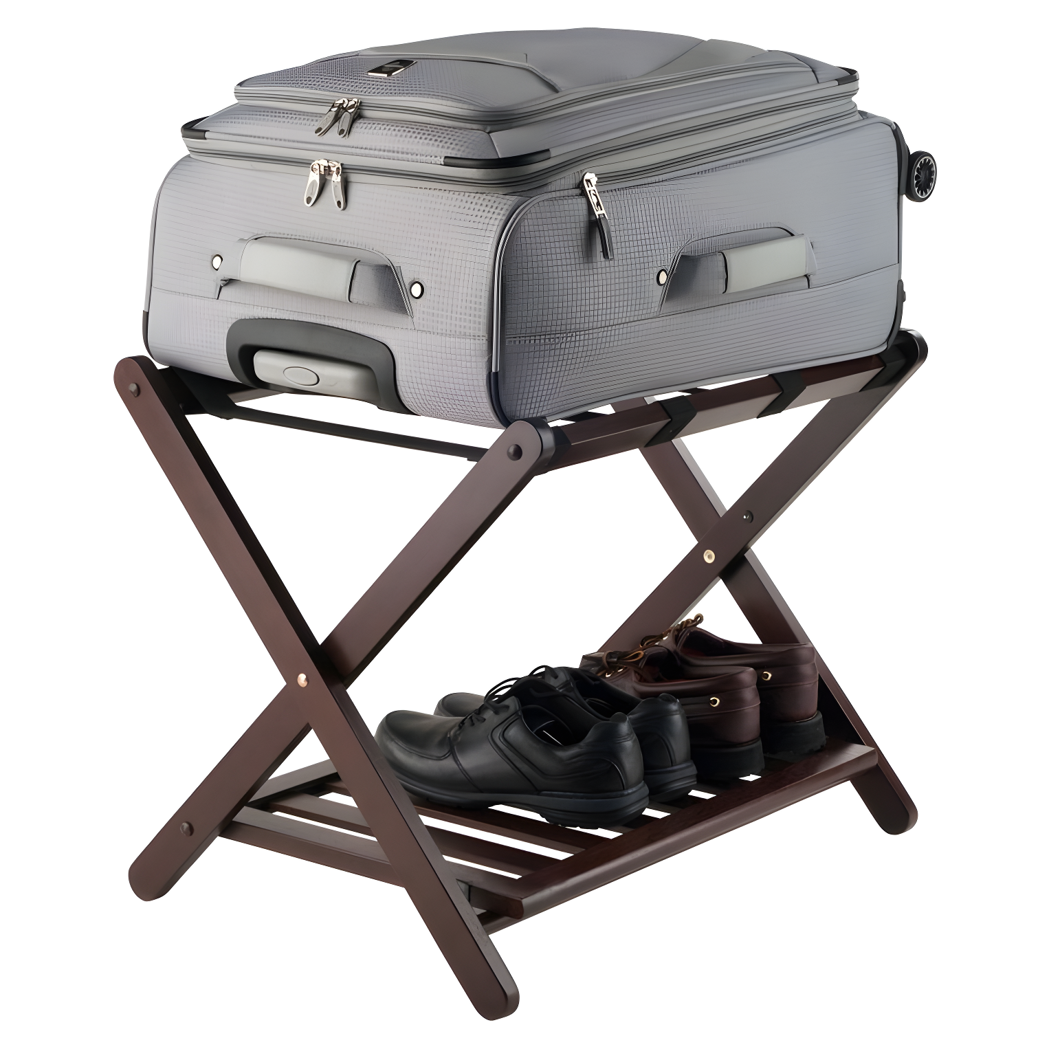 Folding Wood Luggage Rack