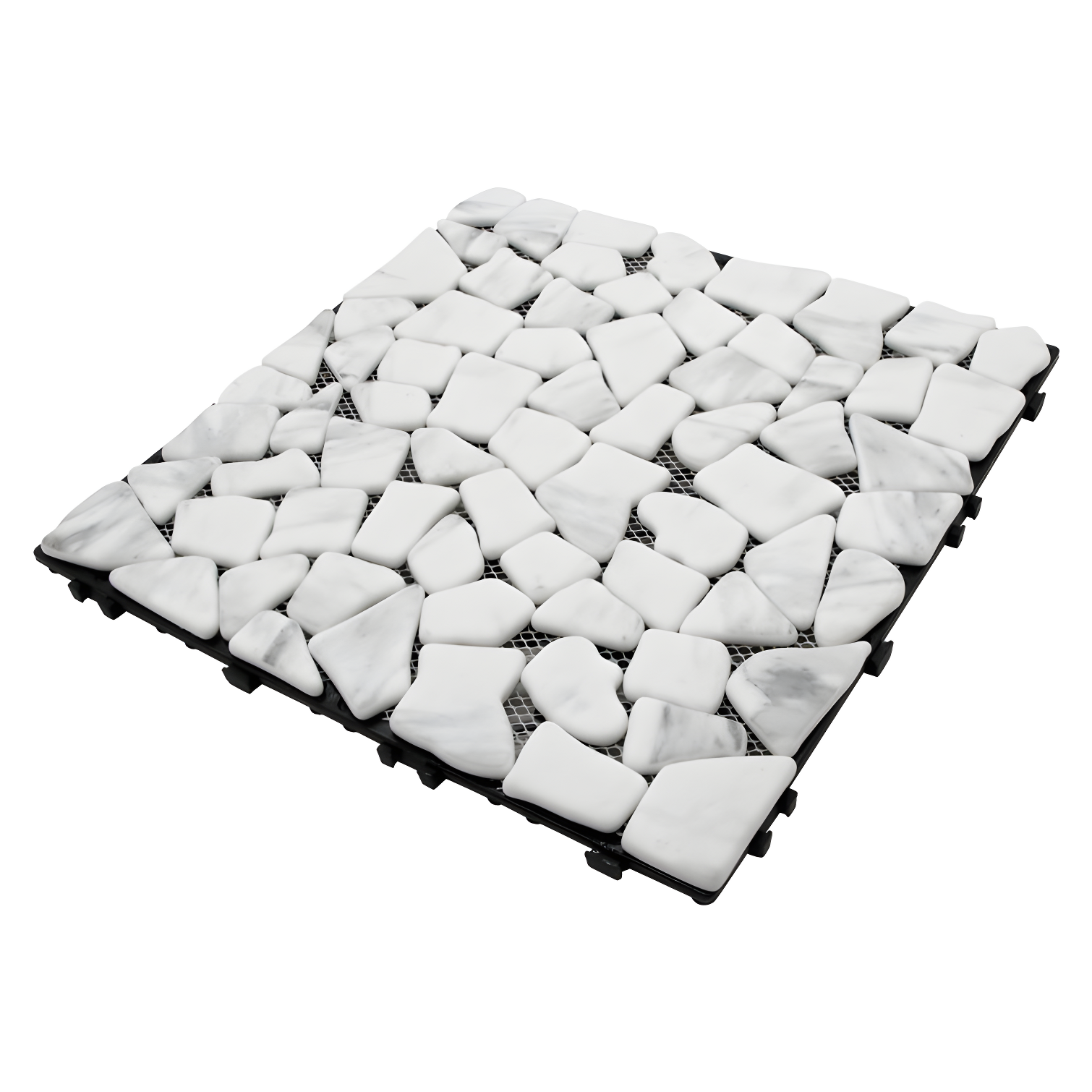 12'' L x 12'' W Stone Interlocking Deck Tile