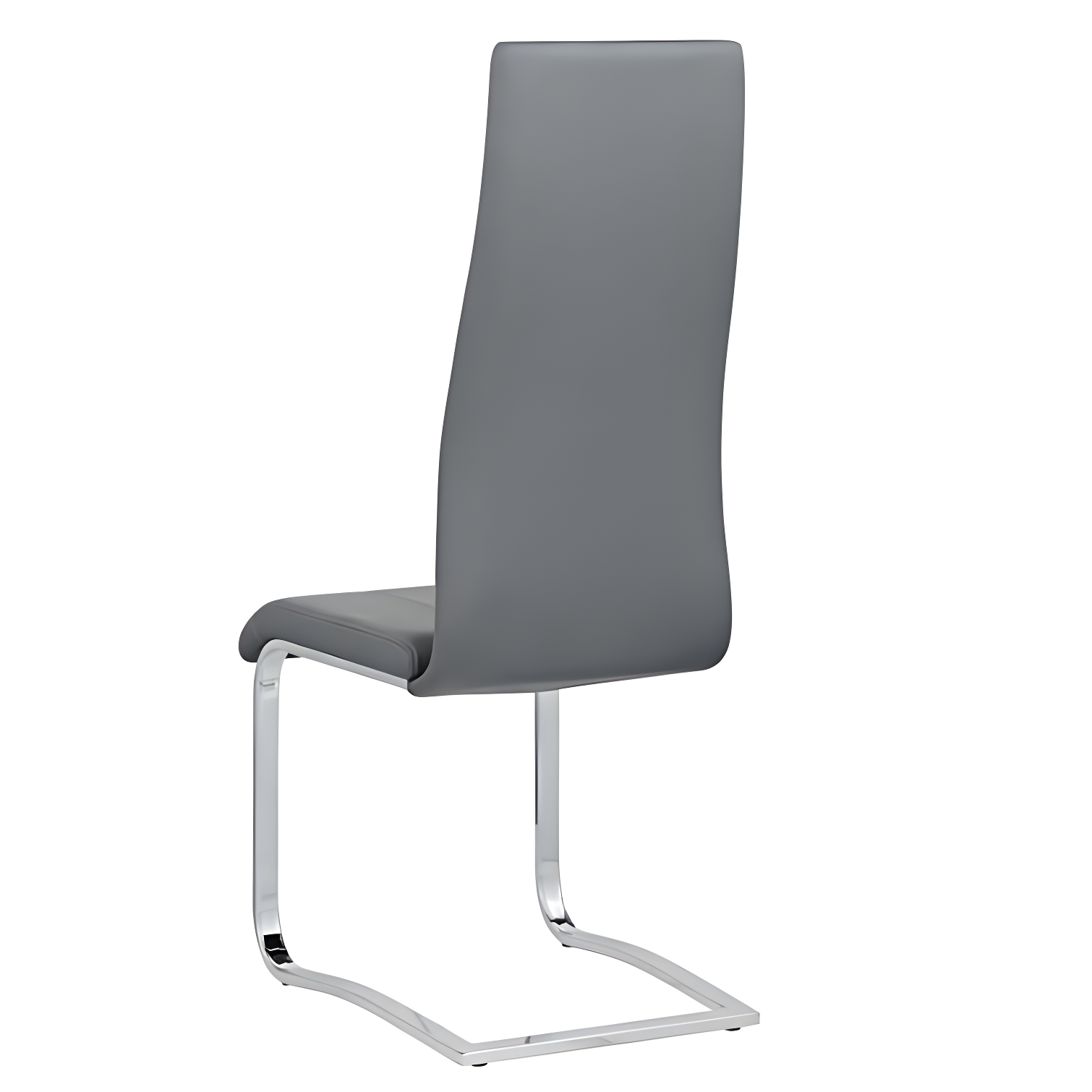 Genuine Leather Upholstered Cantilever Chair
