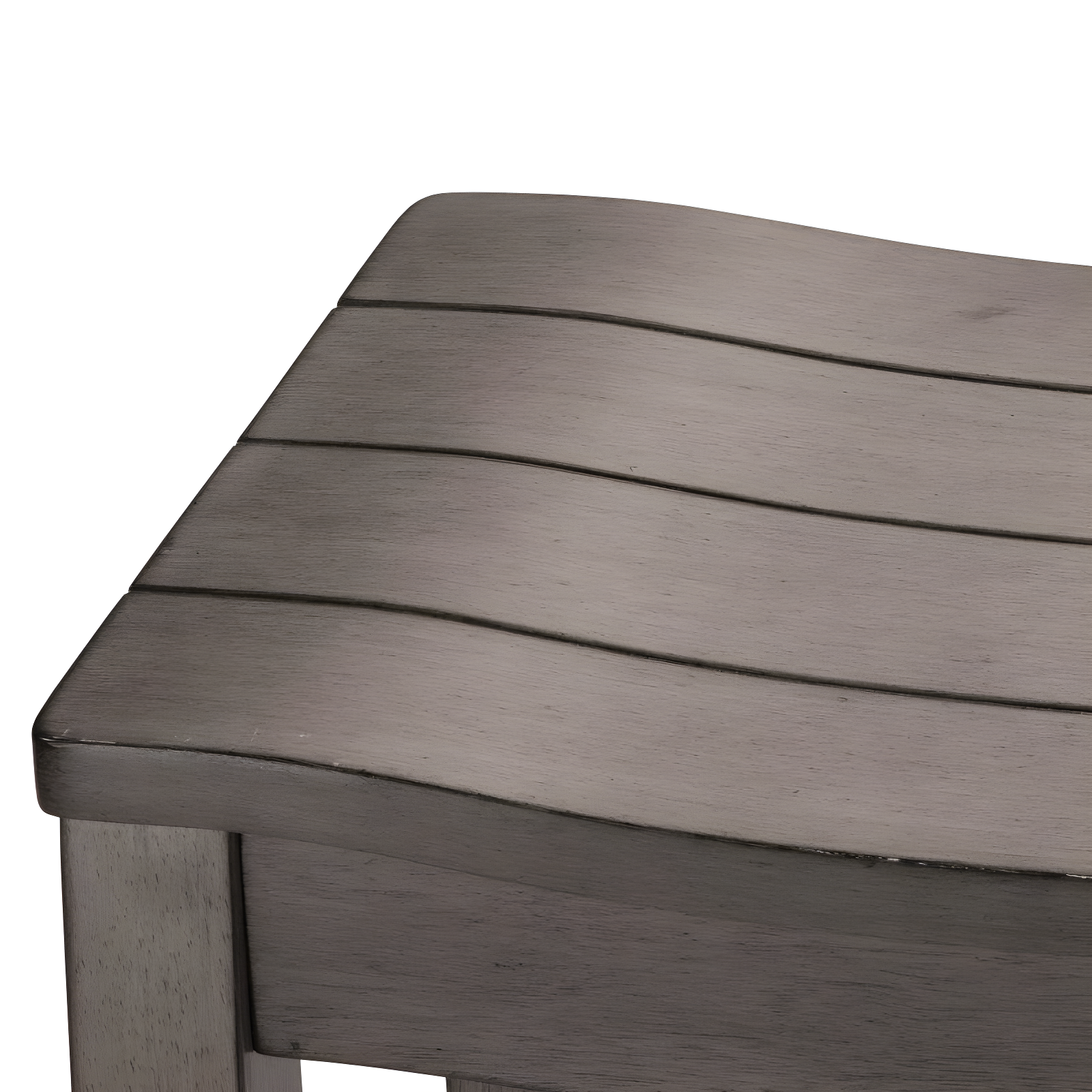 Fiddler Backless 30" NonSwivel Barstool Aged Gray: Coastal Charm, Wood Legs - Hillsdale Furniture