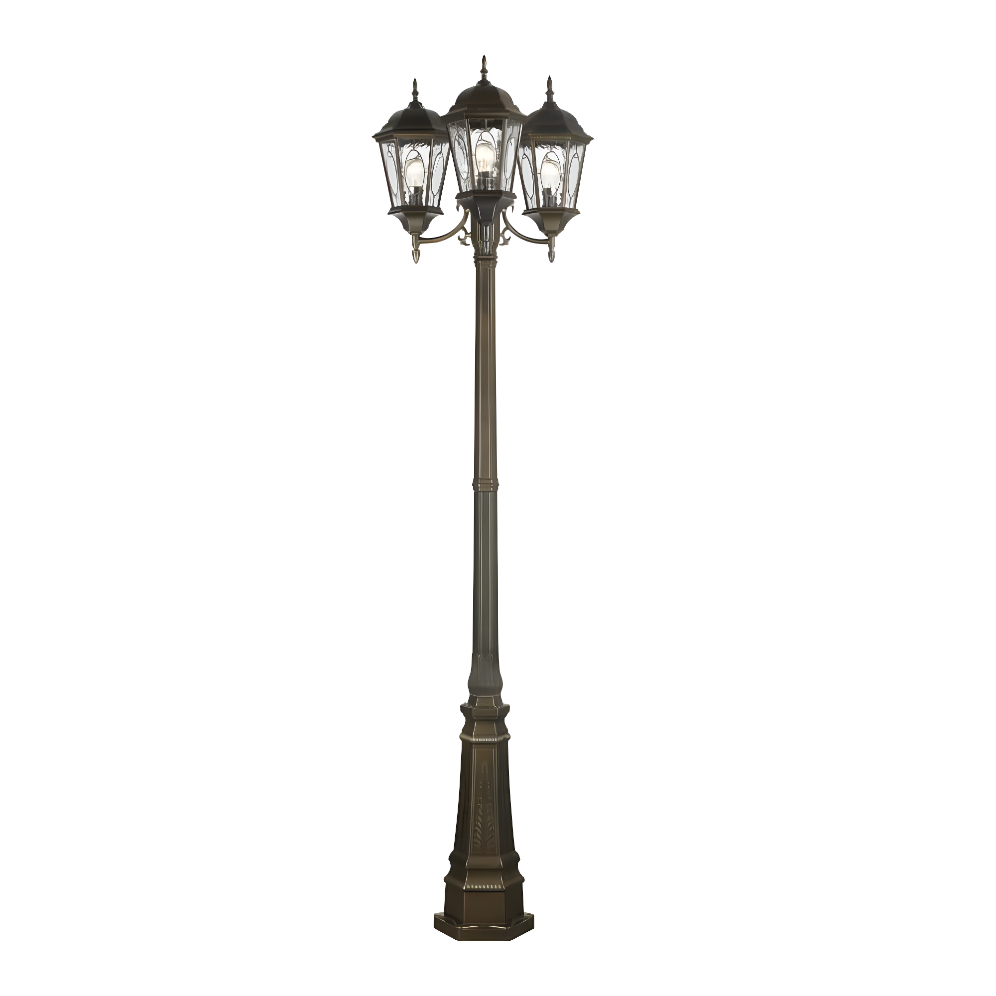 Trans Globe Lighting 4719 Three Light Up Lighting Outdoor Post Light From The Outdoor
