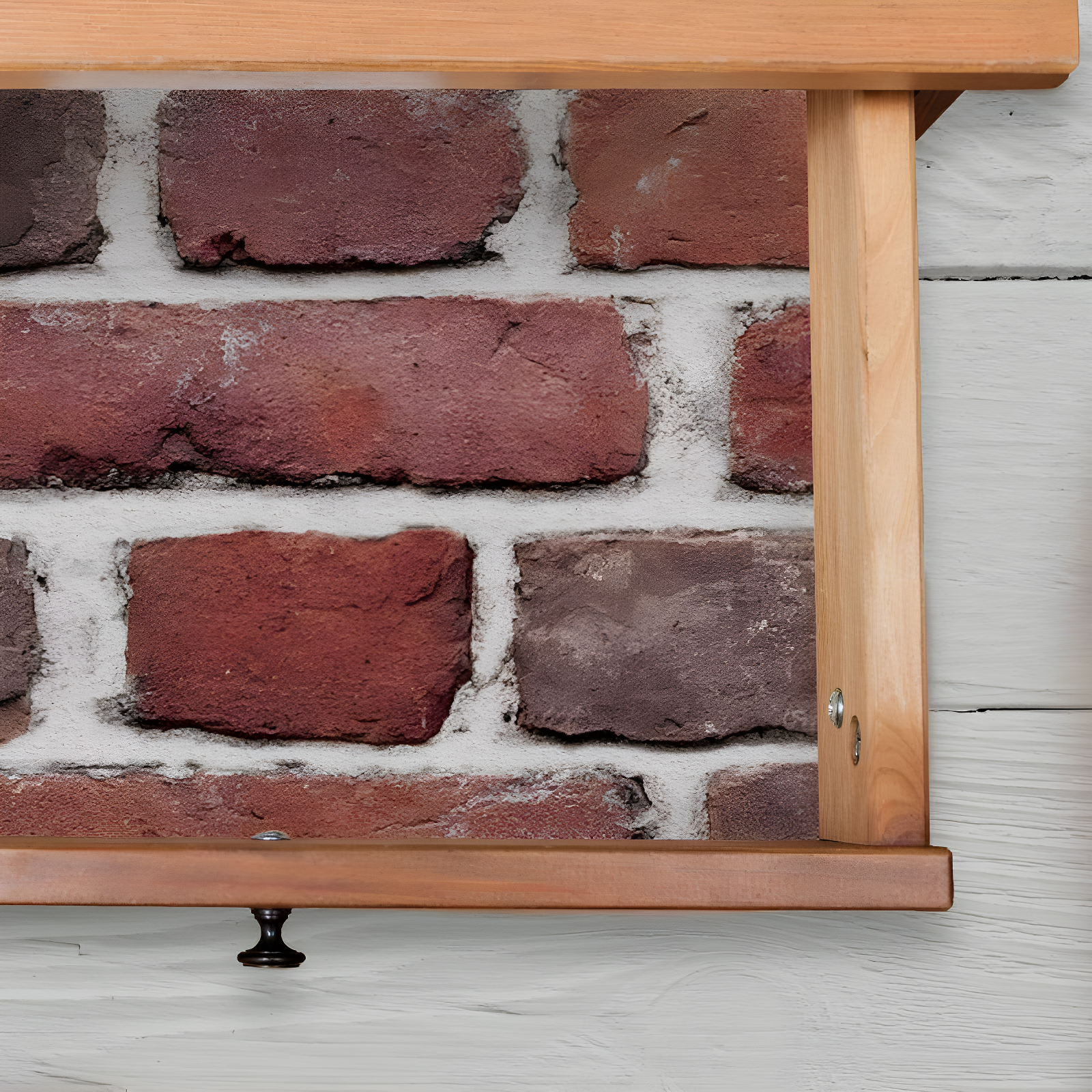 Brick Peel and Stick Giant Wall Decal Red - RoomMates: Vinyl Self-Adhesive Modern Decor, 24pc