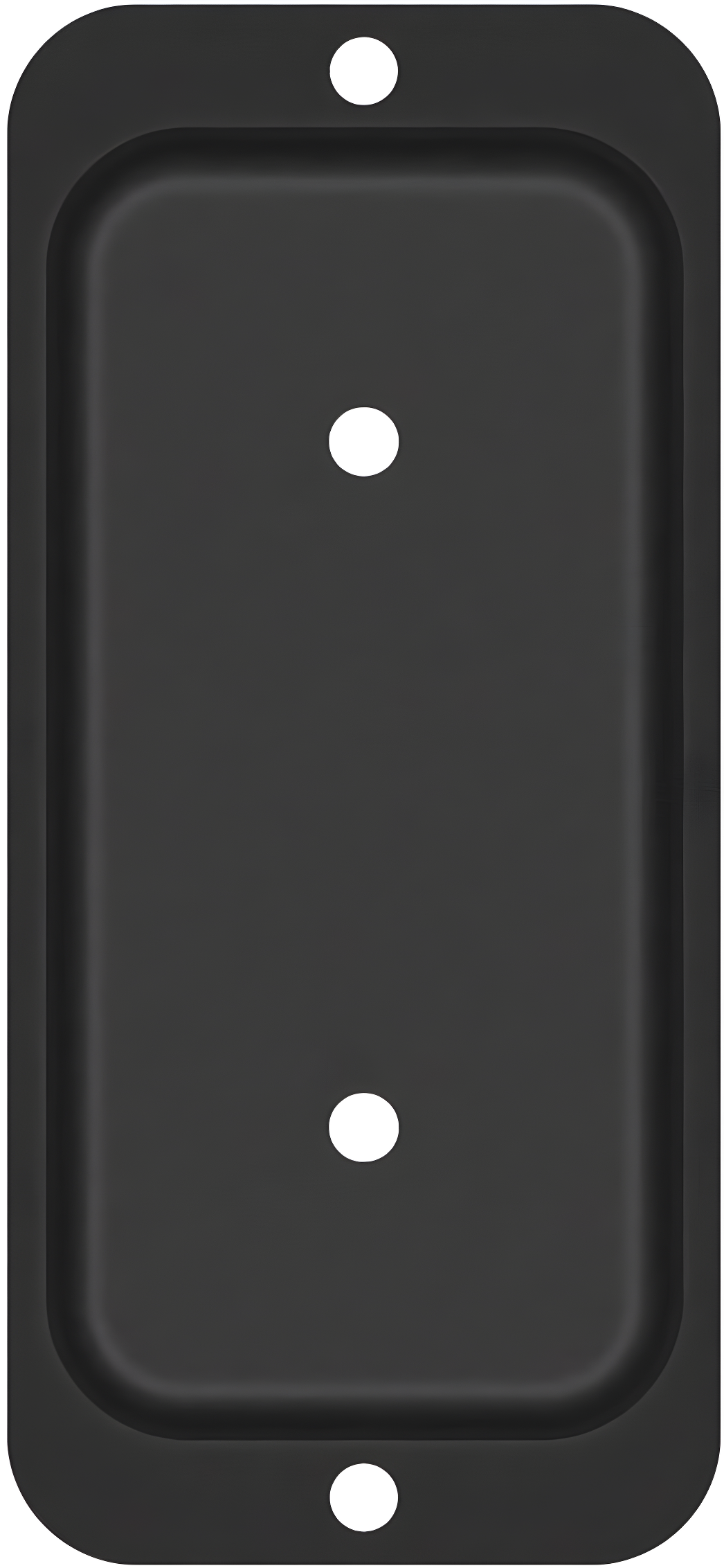 Black Powder-Coated Steel 2" x 4" Rail Hanger Bracket