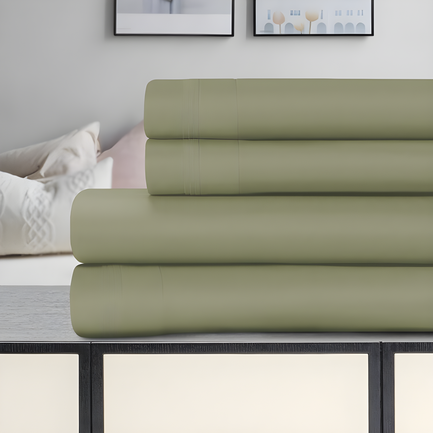 Superior Egyptian Cotton Deep Pocket Solid Luxury 1500 Thread Count Sheet Set
