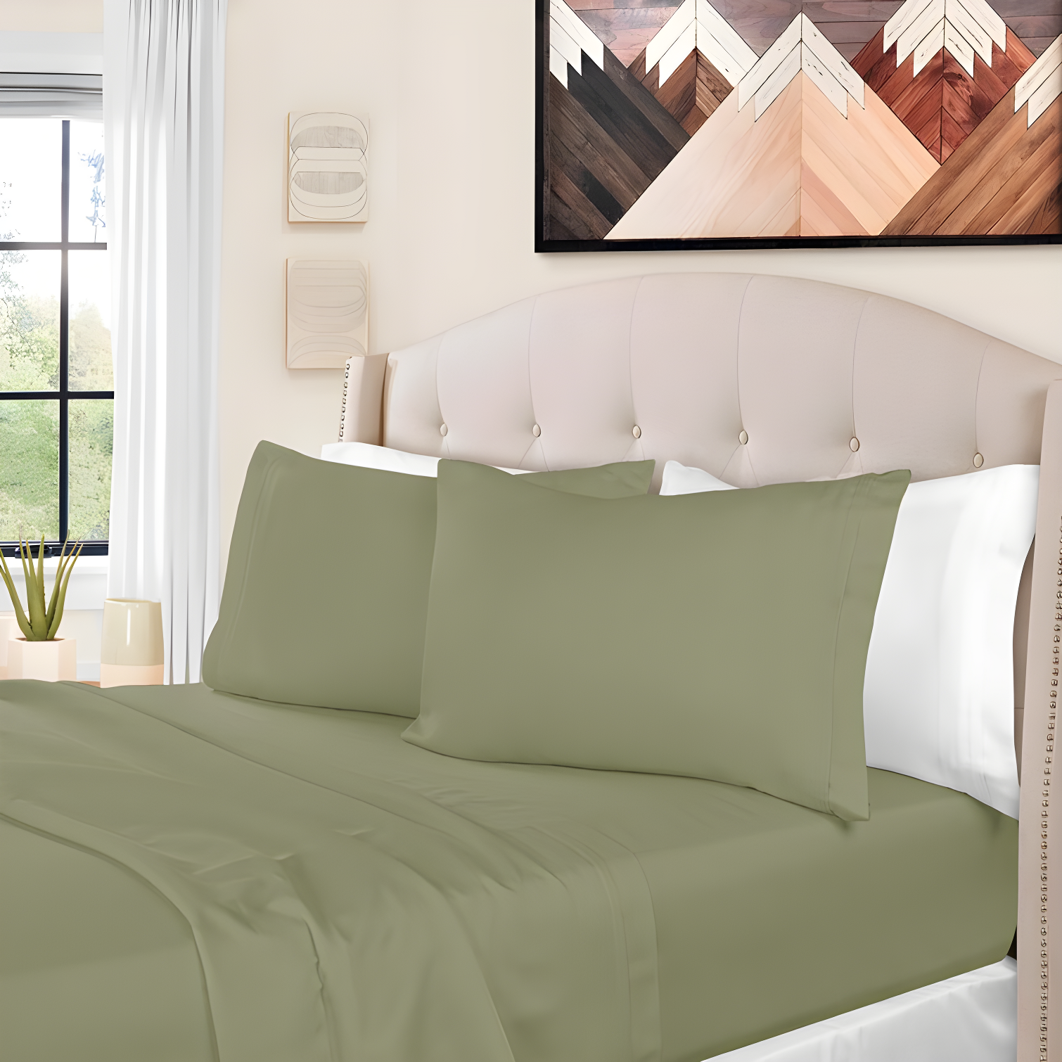 Superior Egyptian Cotton Deep Pocket Solid Luxury 1500 Thread Count Sheet Set