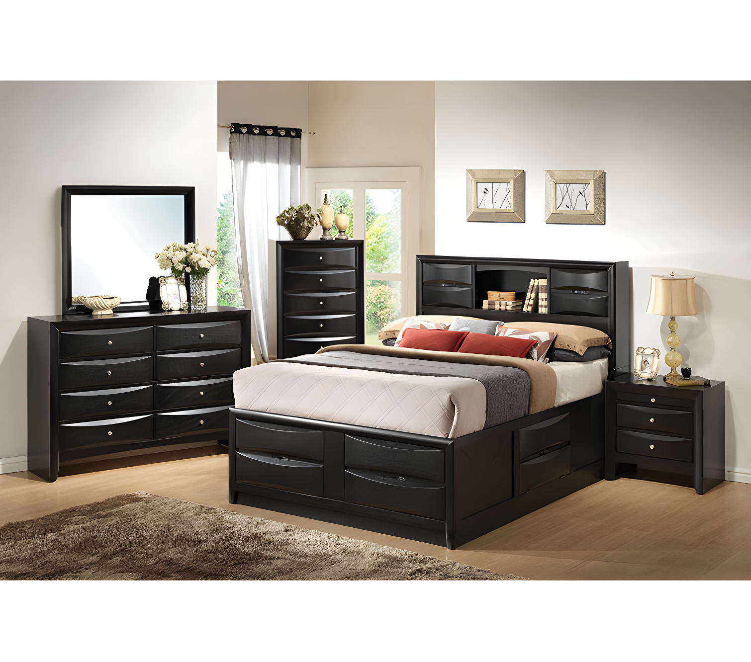 Briana Platform Storage Bed