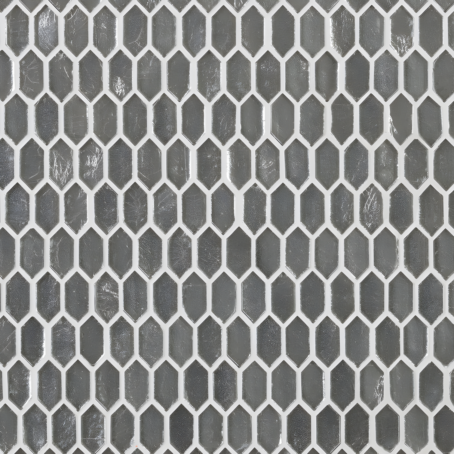 Whisper 11.61" x 11.73" Polished Mini Picket Glass Mosaic Wall Tile (0.94 Sq. Ft. / each)