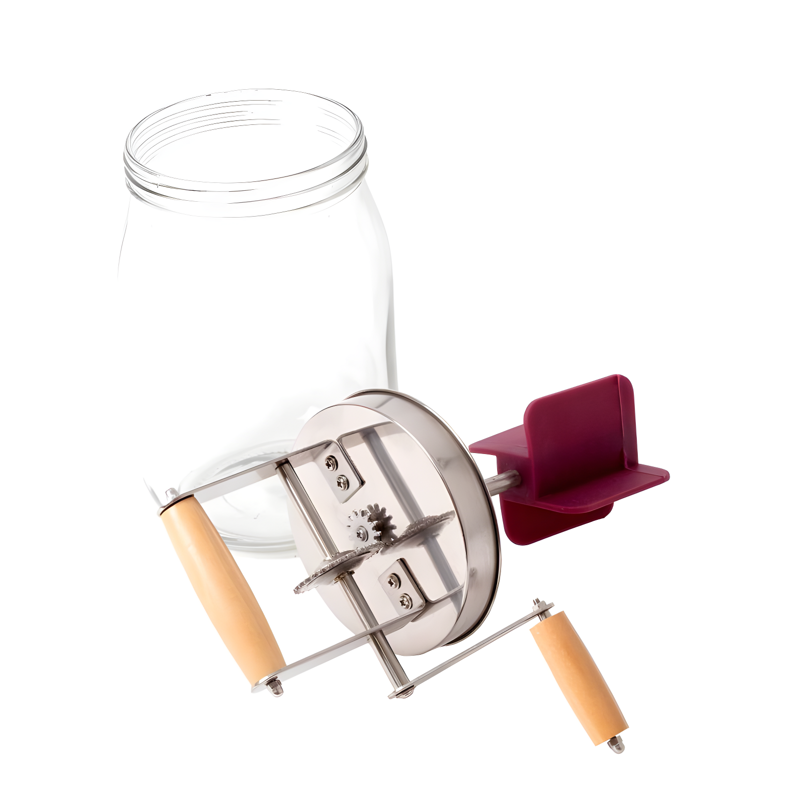 Lehman's Dazey Butter Churn, Vintage Style Non-Electric Hand Crank, Makes up to 8 oz in 10 to 15 Minutes, 11 inches high