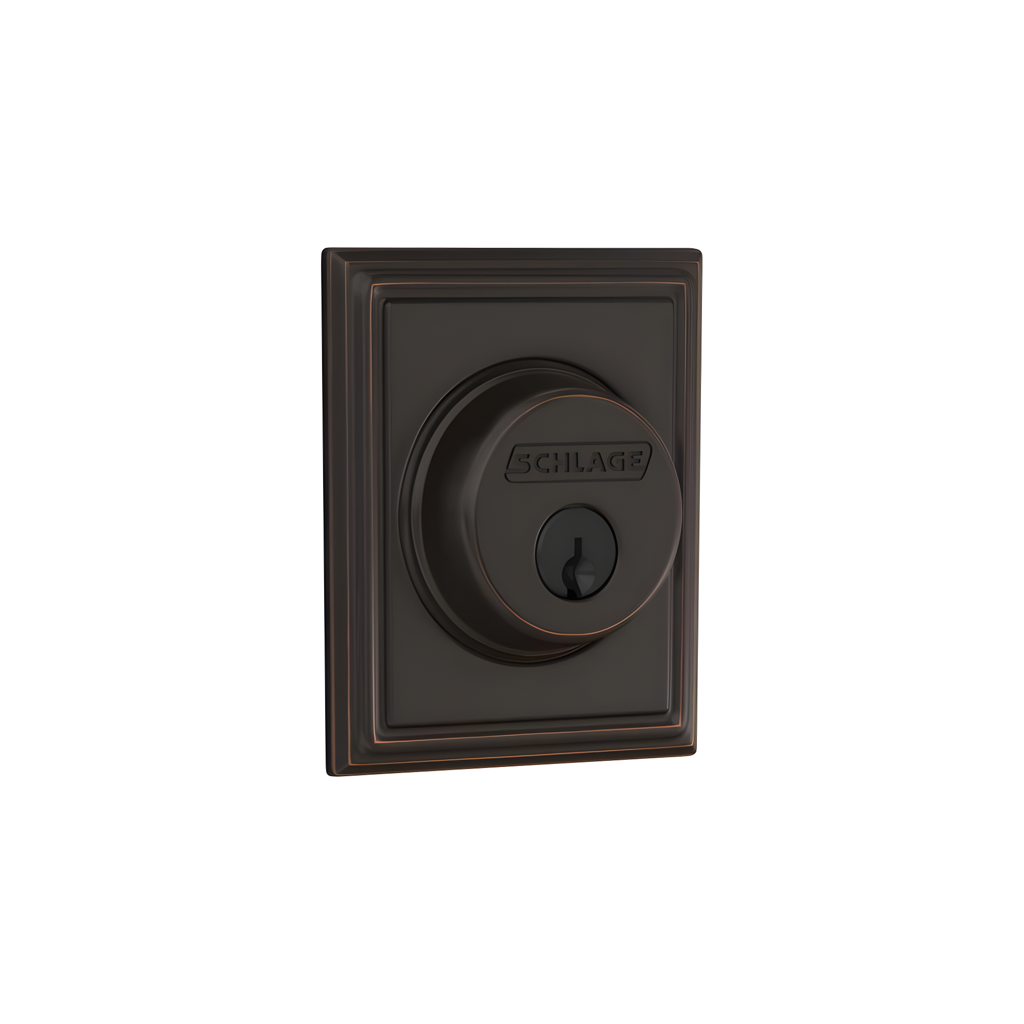 Schlage B60n-Add Single Cylinder Grade 1 Deadbolt - Bronze