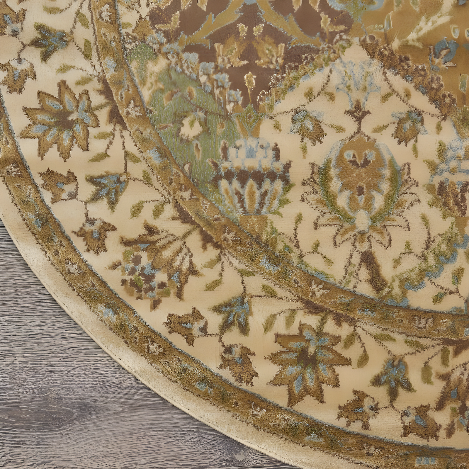 Nourison Modesto MDS04 Indoor Area Rug Beige 7'10" x round