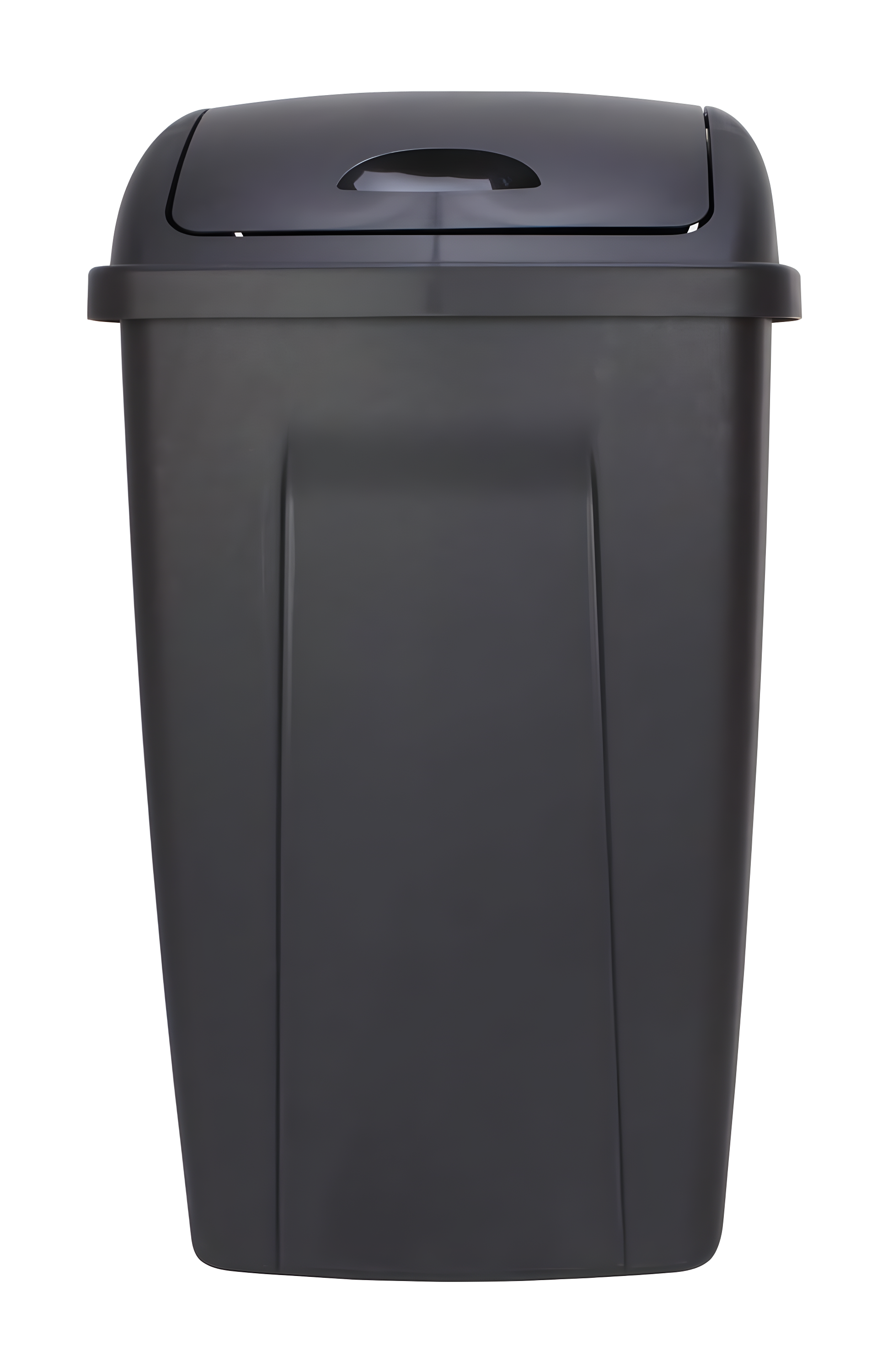 Mainstays 13 Gallon Trash Can, Plastic Swing Top Kitchen Garbage Trash Can, Black