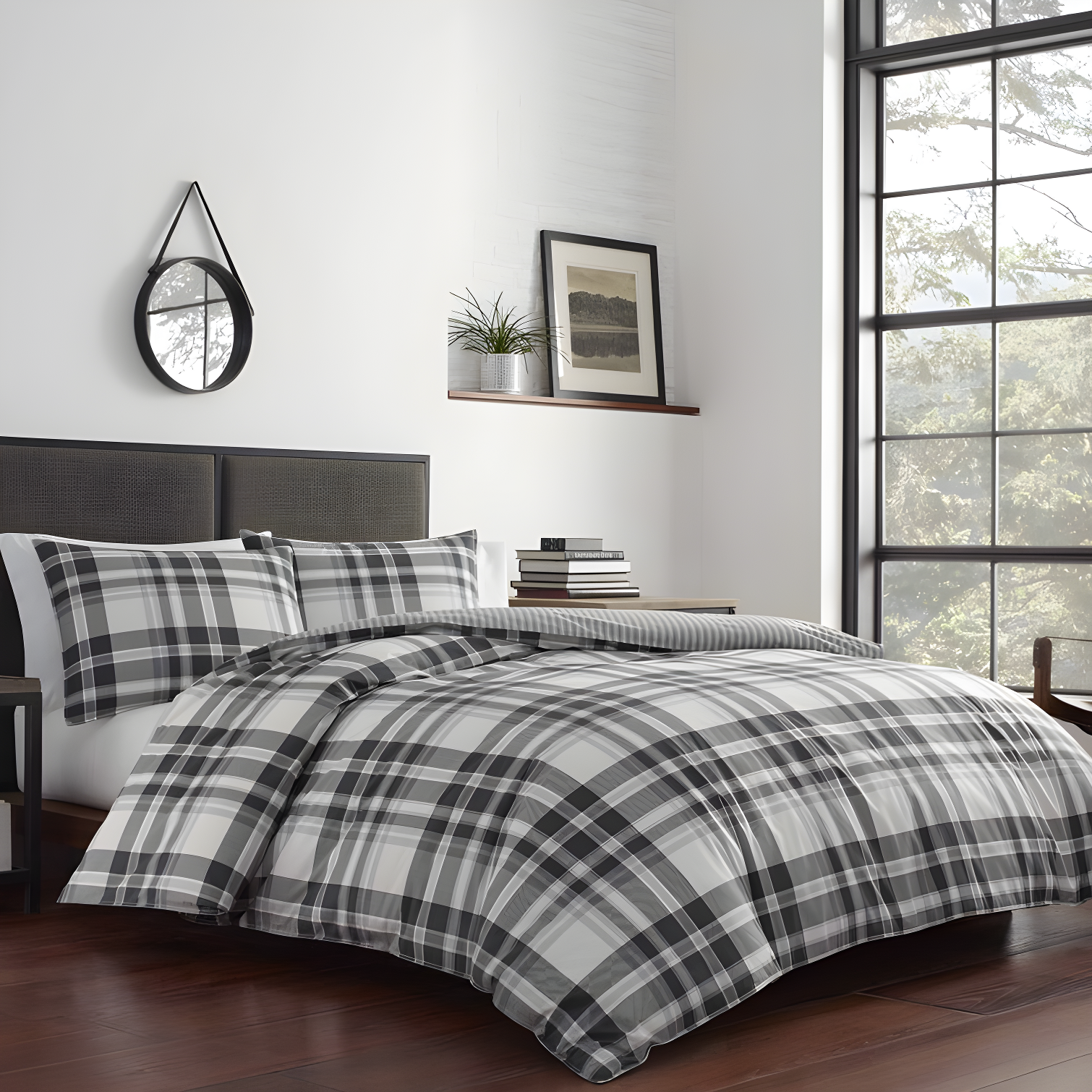 Eddie Bauer Coal Creek Plaid Cotton Comforter Set