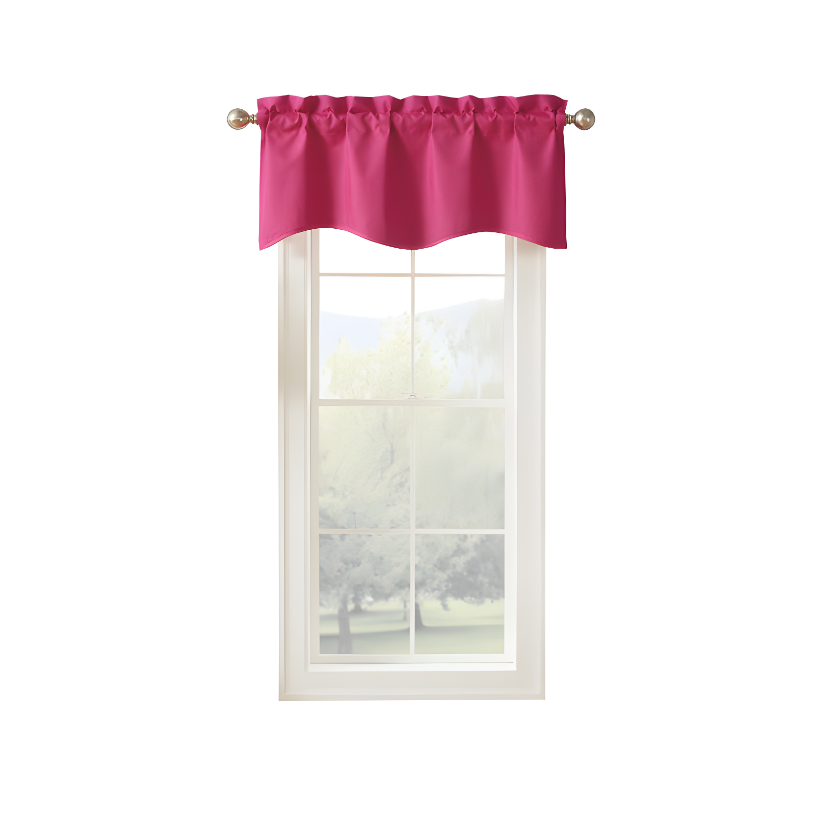 Kendall Scalloped 42'' W Window Valance