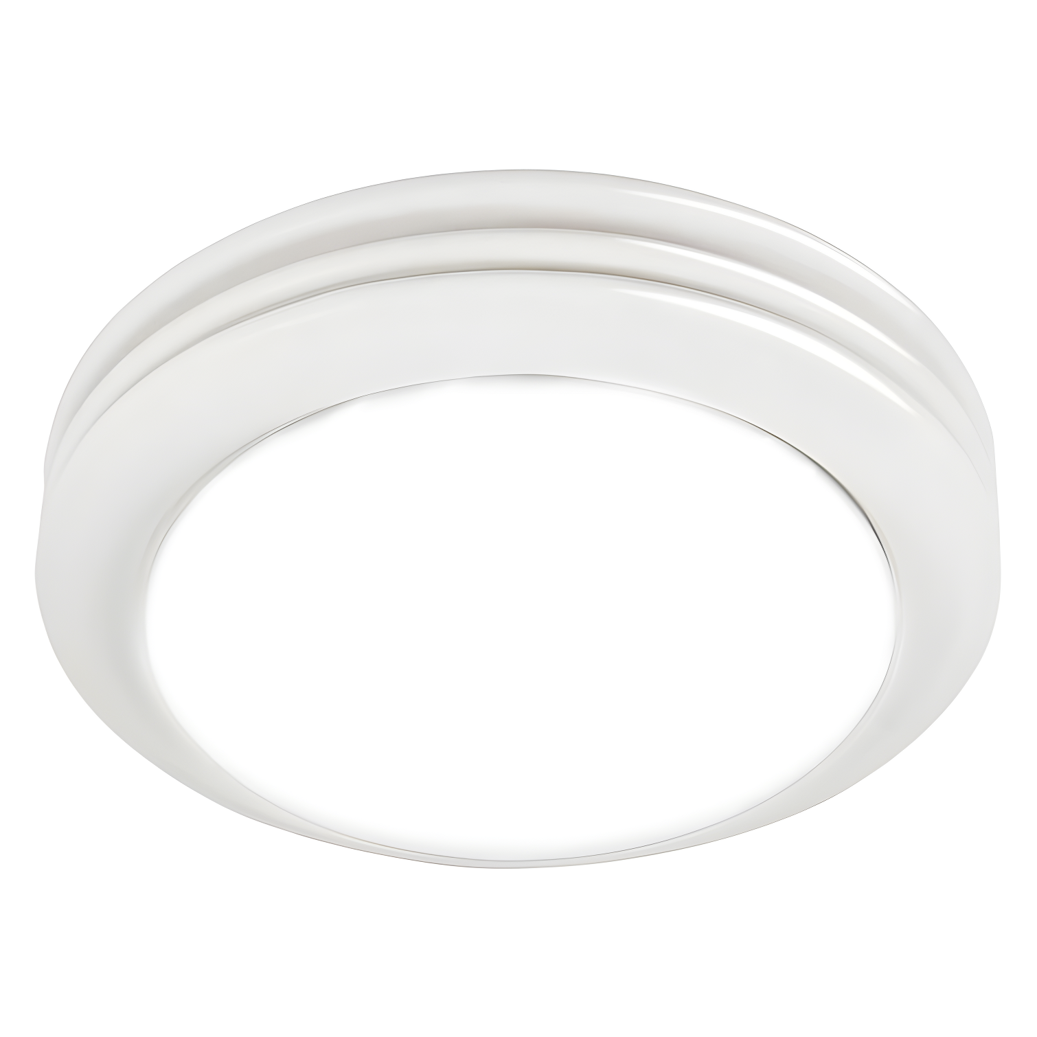 Akicon AK1480-SW 80 CFM Bathroom Fan with LED Light Round Ceiling Exhaust Ventilation Fan