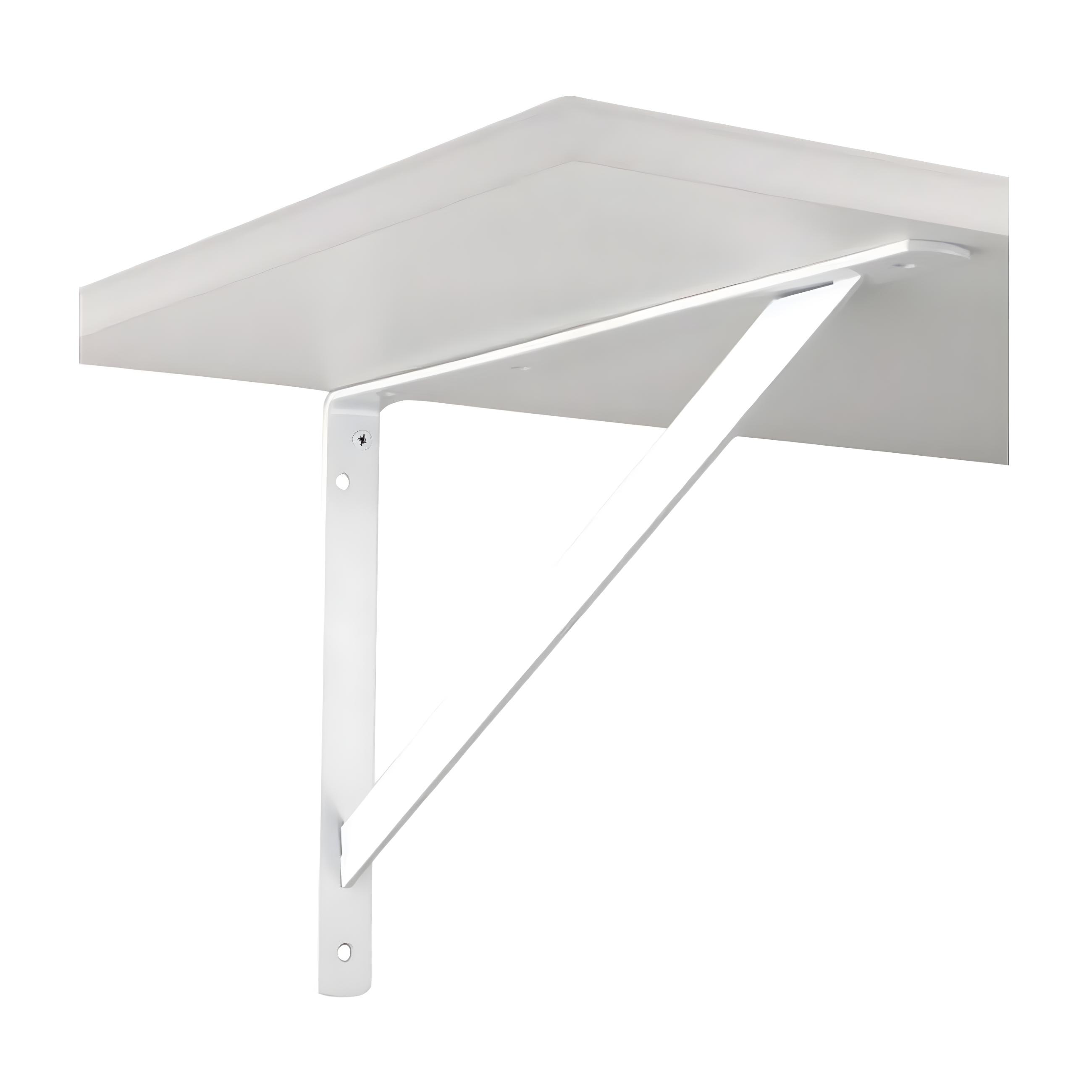 Knape & Vogt White Steel Bracket N/A Ga. 20 in. L