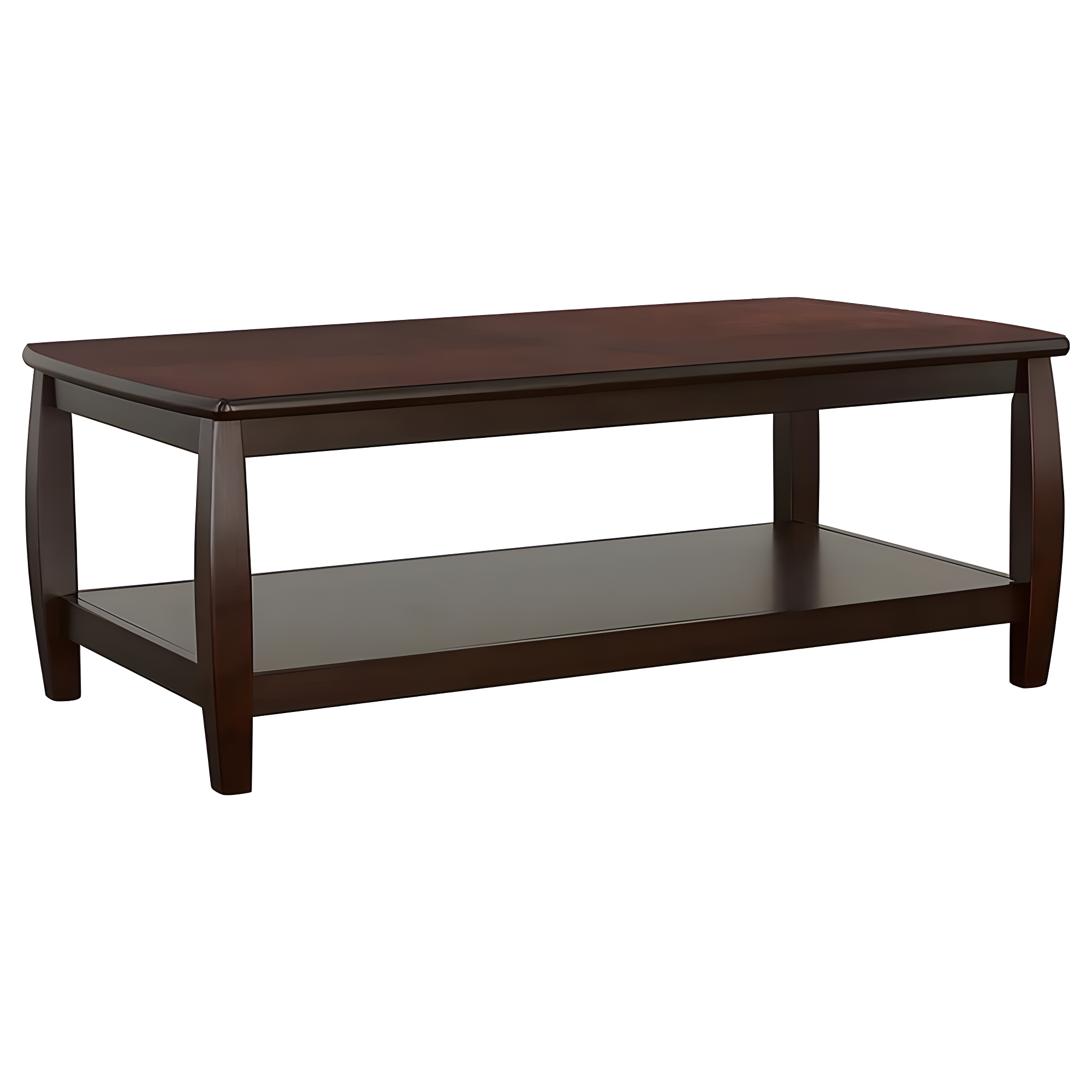 Coaster Dixon 3-Piece Wood Coffee Table Set with Shelf in Cappuccino