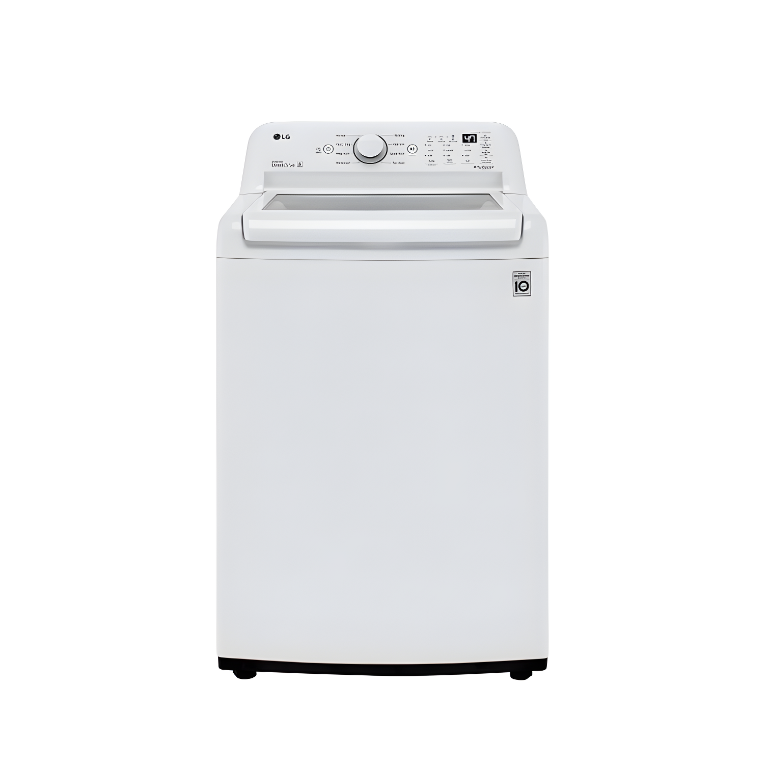 LG 4.3 cu. ft. Ultra Large Capacity Top Load Washer with 4-Way Agitator & TurboDrum Technology, White