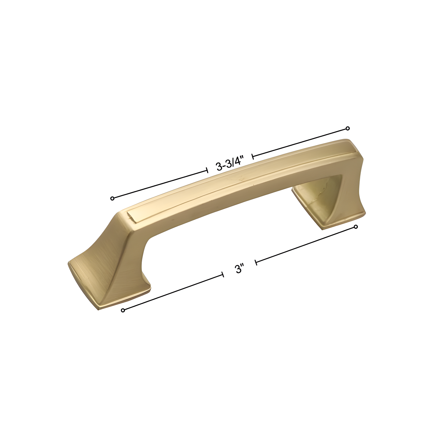 Deco Center to Center Arch Pull