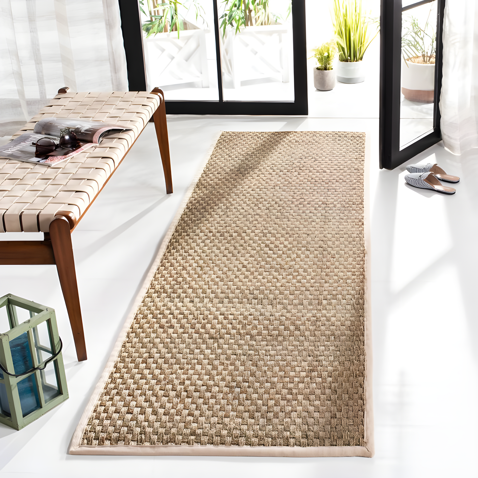 Natural Fiber NF114 Power Loomed Indoor Runner Rug - Natural/Ivory - 2'6"x6' - Safavieh.