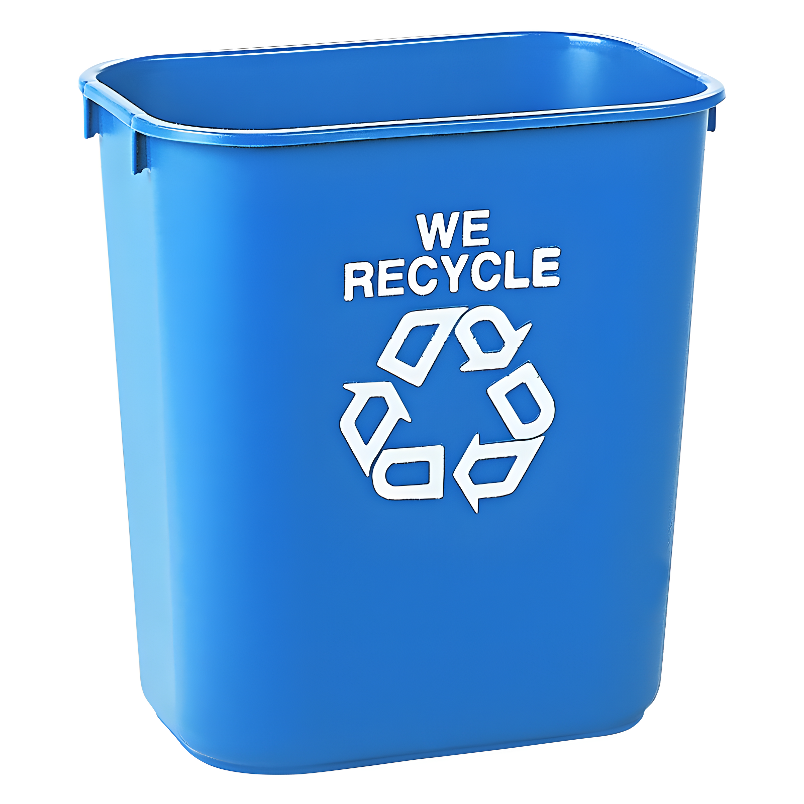 Rubbermaid Commercial Products Rubbermaid® Commercial Deskside Recycling Containe Plastic Open Recycling Bin