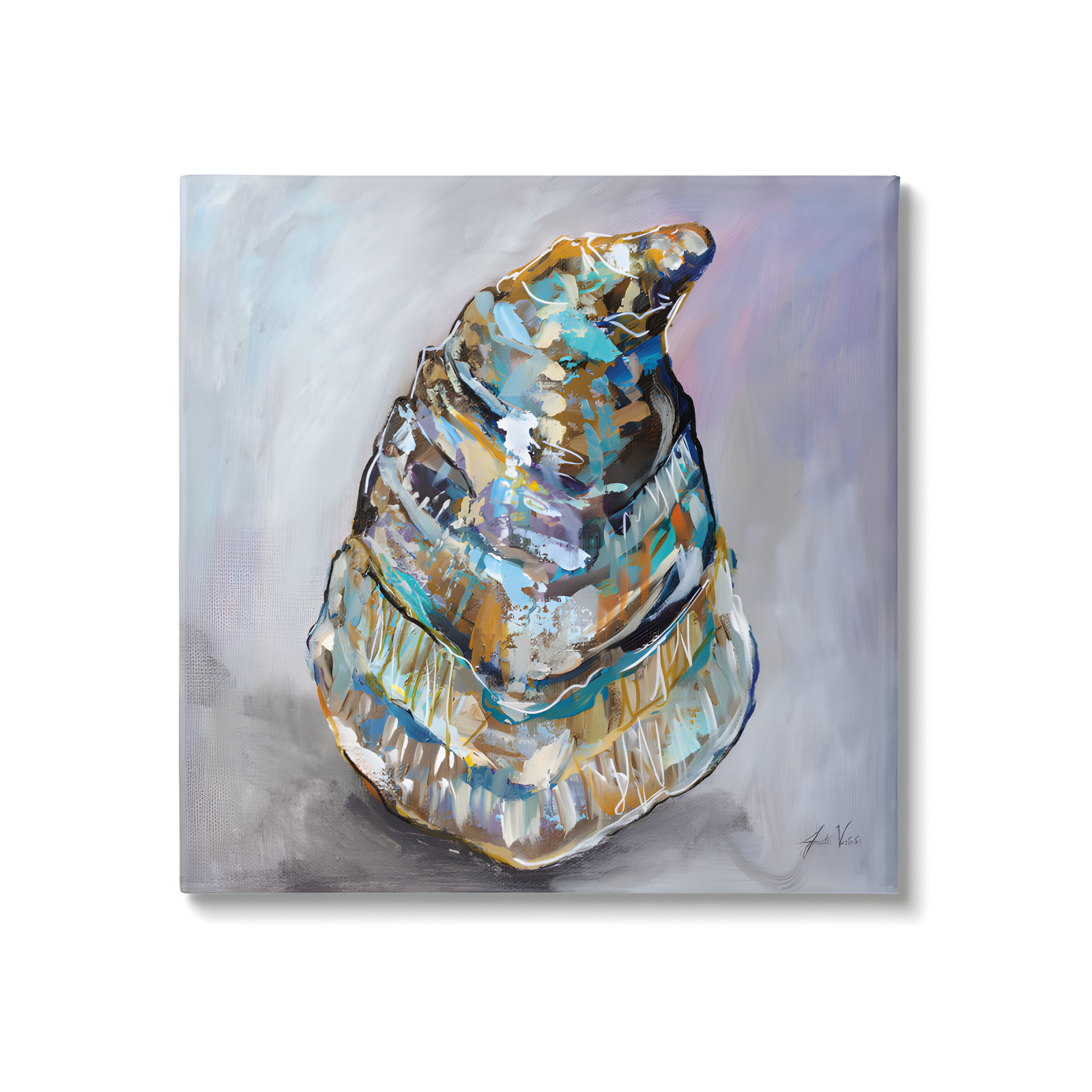 " Modern Oyster Painting " by Jeanette Vertentes Painting Print