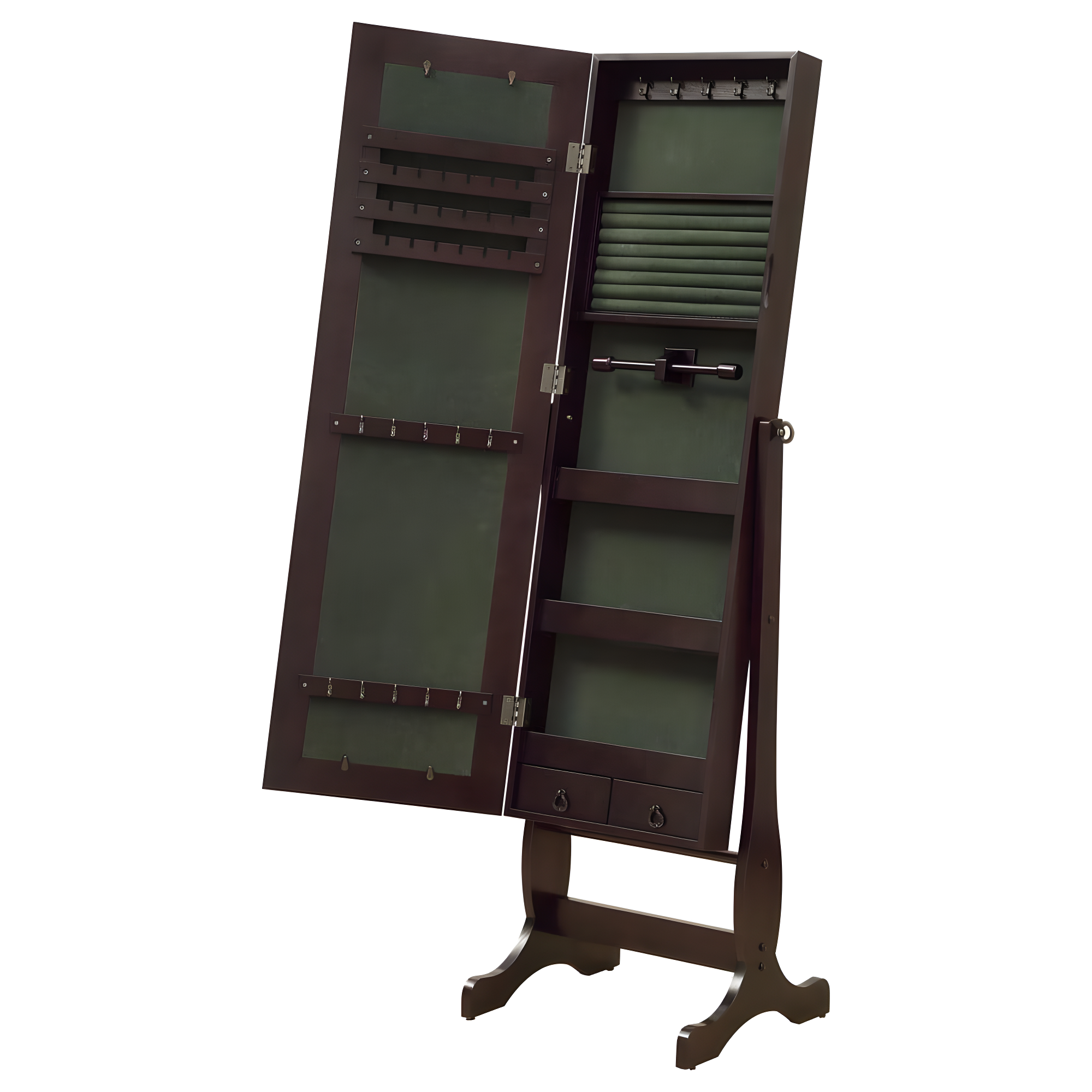 Coaster Jewelry Armoire Mirror in White