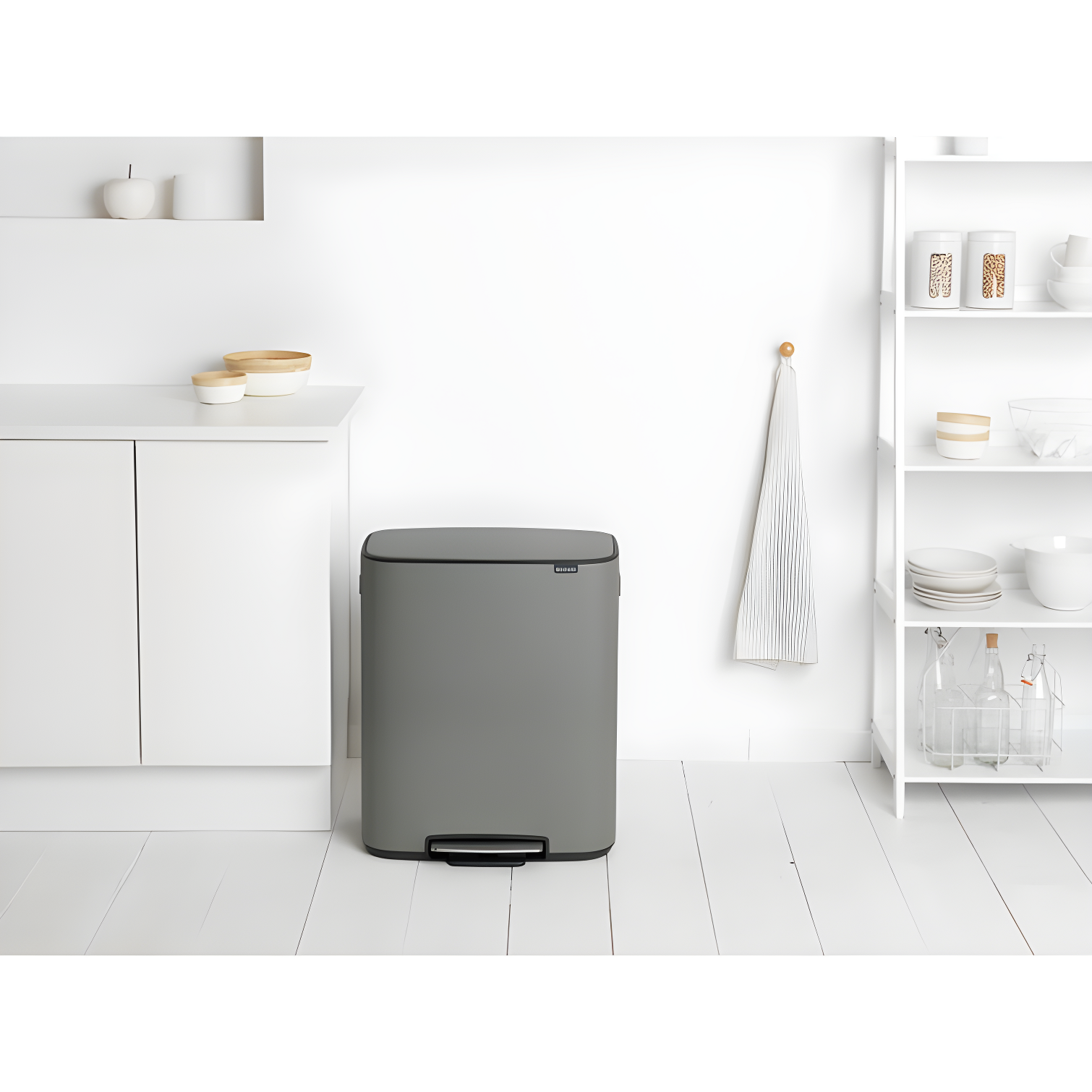 Brabantia Bo Step On Trash Can, 16 Gallon