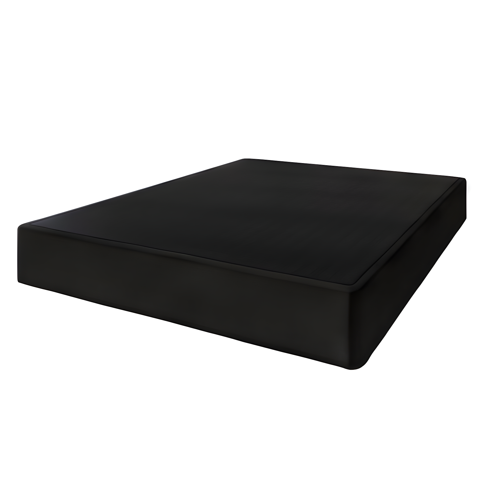 ChaletPosh King Wooden Box Spring in Black Linen