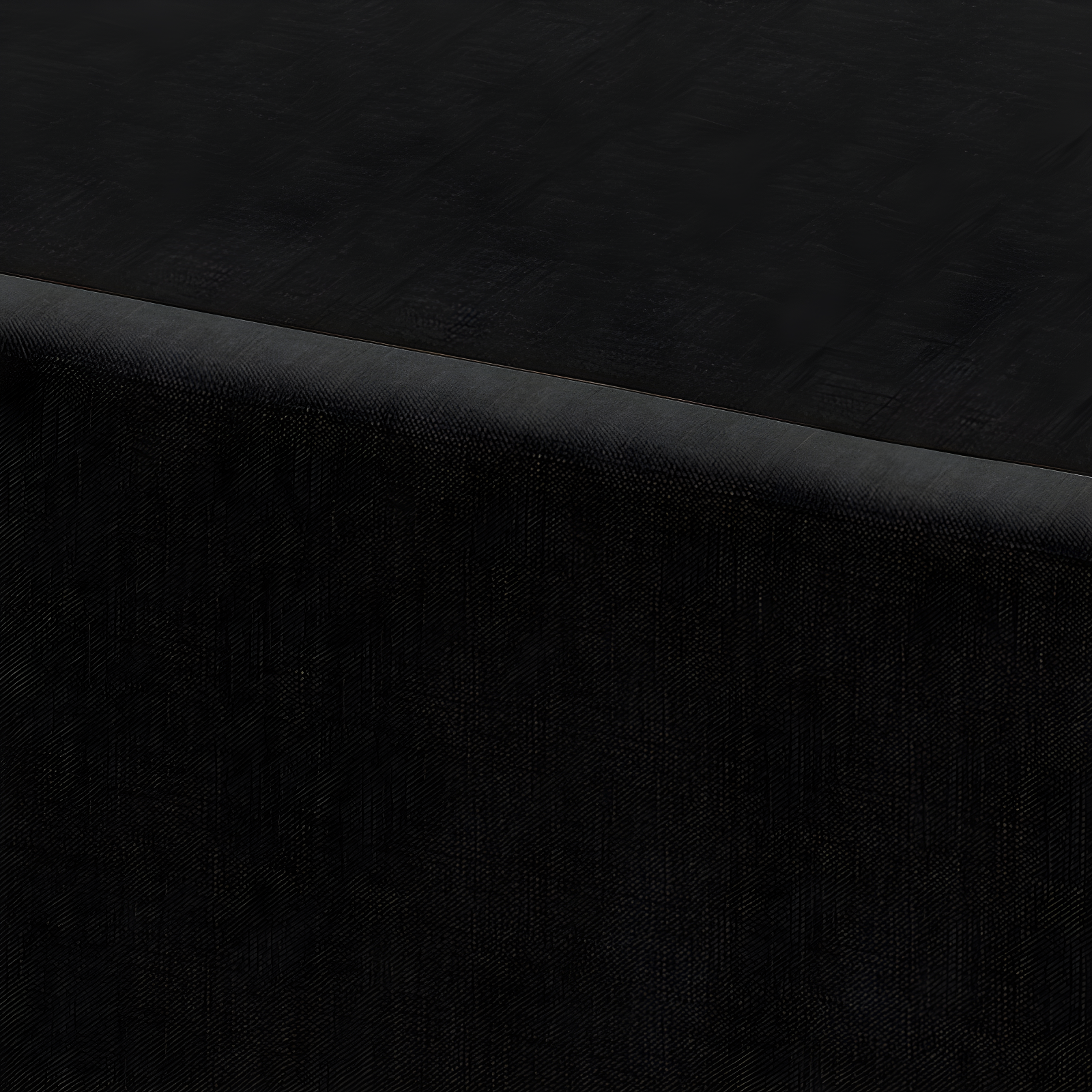 ChaletPosh King Wooden Box Spring in Black Linen