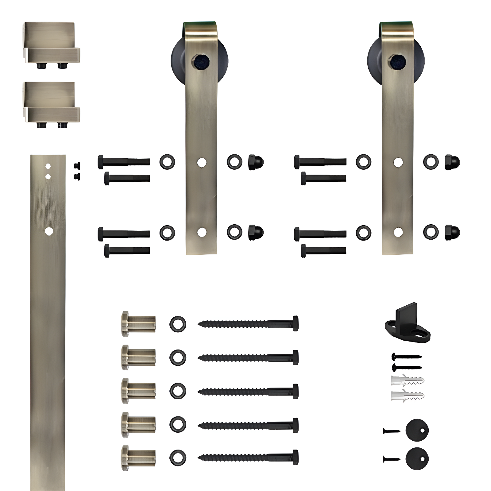 Soft Close Standard Single Barn Door Hardware Kit
